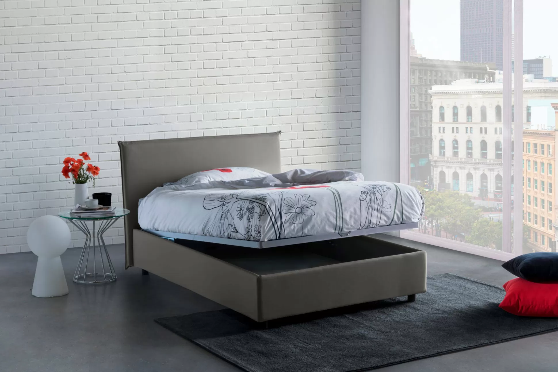Dmora Letti Piazza E Mezza<Letto piazza e mezza Anyta, adatto per materasso Cm 120x190,