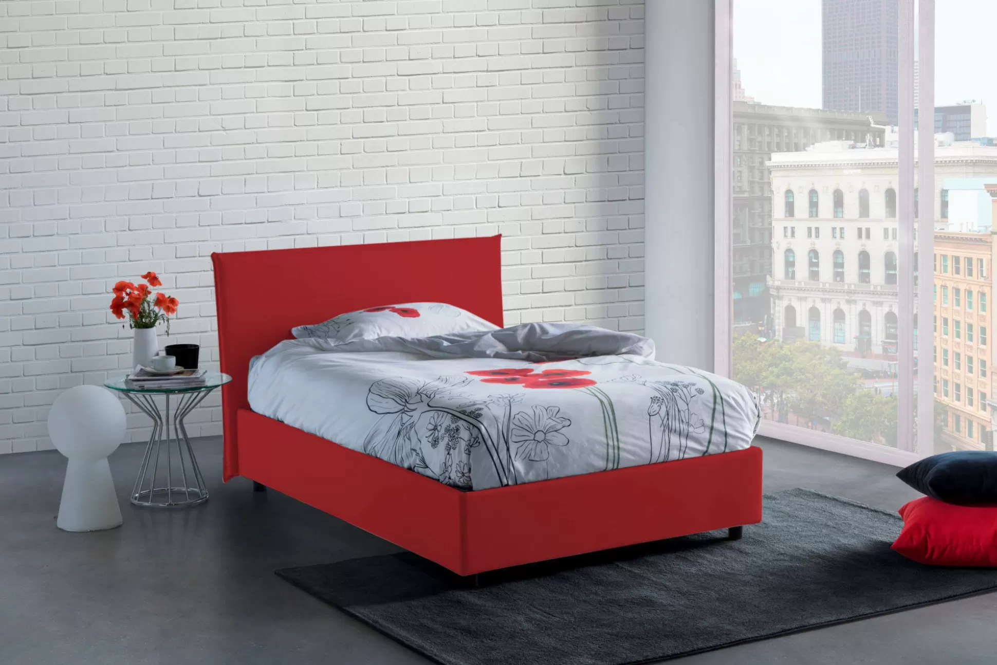 Dmora Letti Piazza E Mezza<Letto piazza e mezza Anyta, adatto per materasso Cm 120x190,