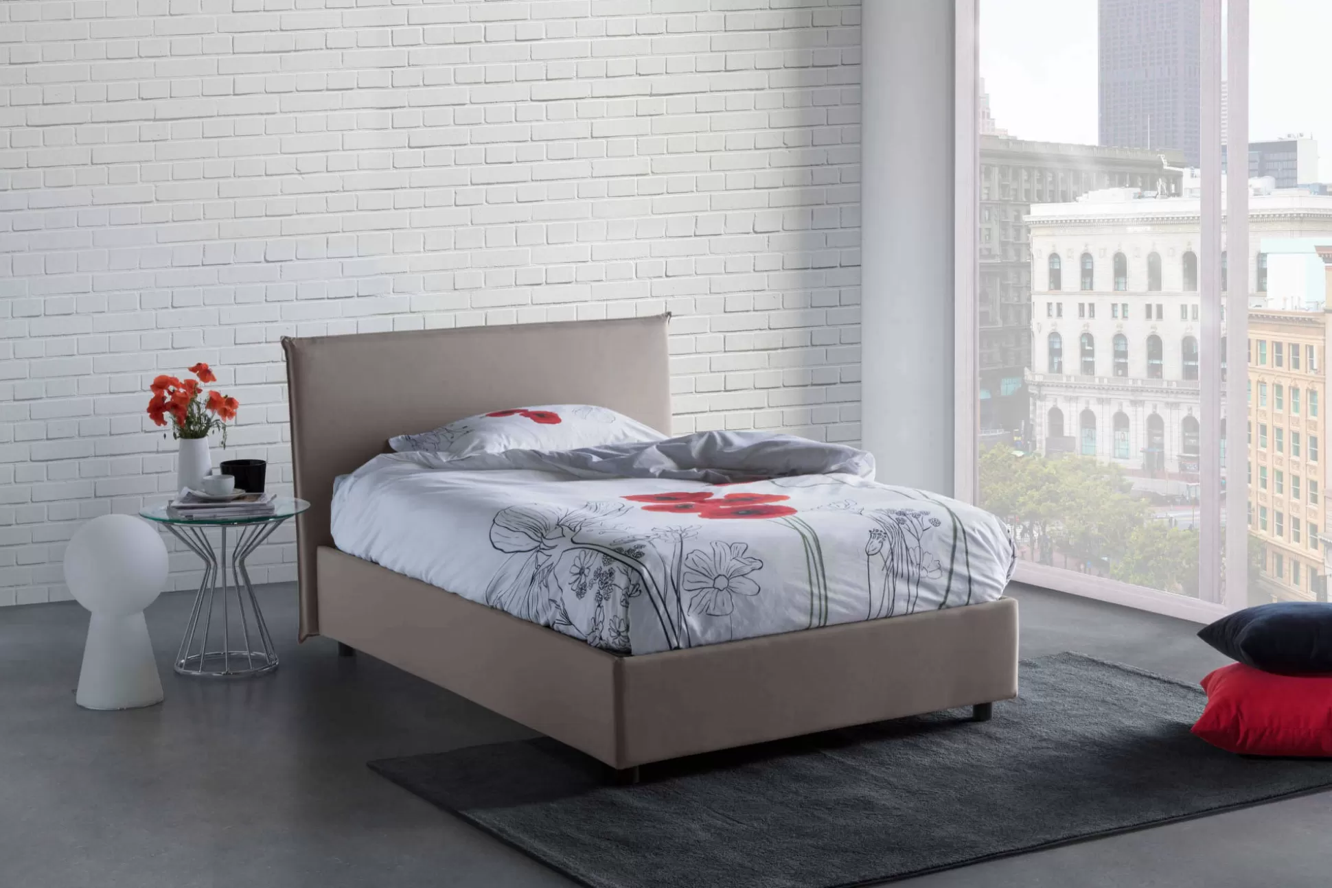 Dmora Letti Piazza E Mezza<Letto piazza e mezza Anyta, adatto per materasso Cm 120x190,