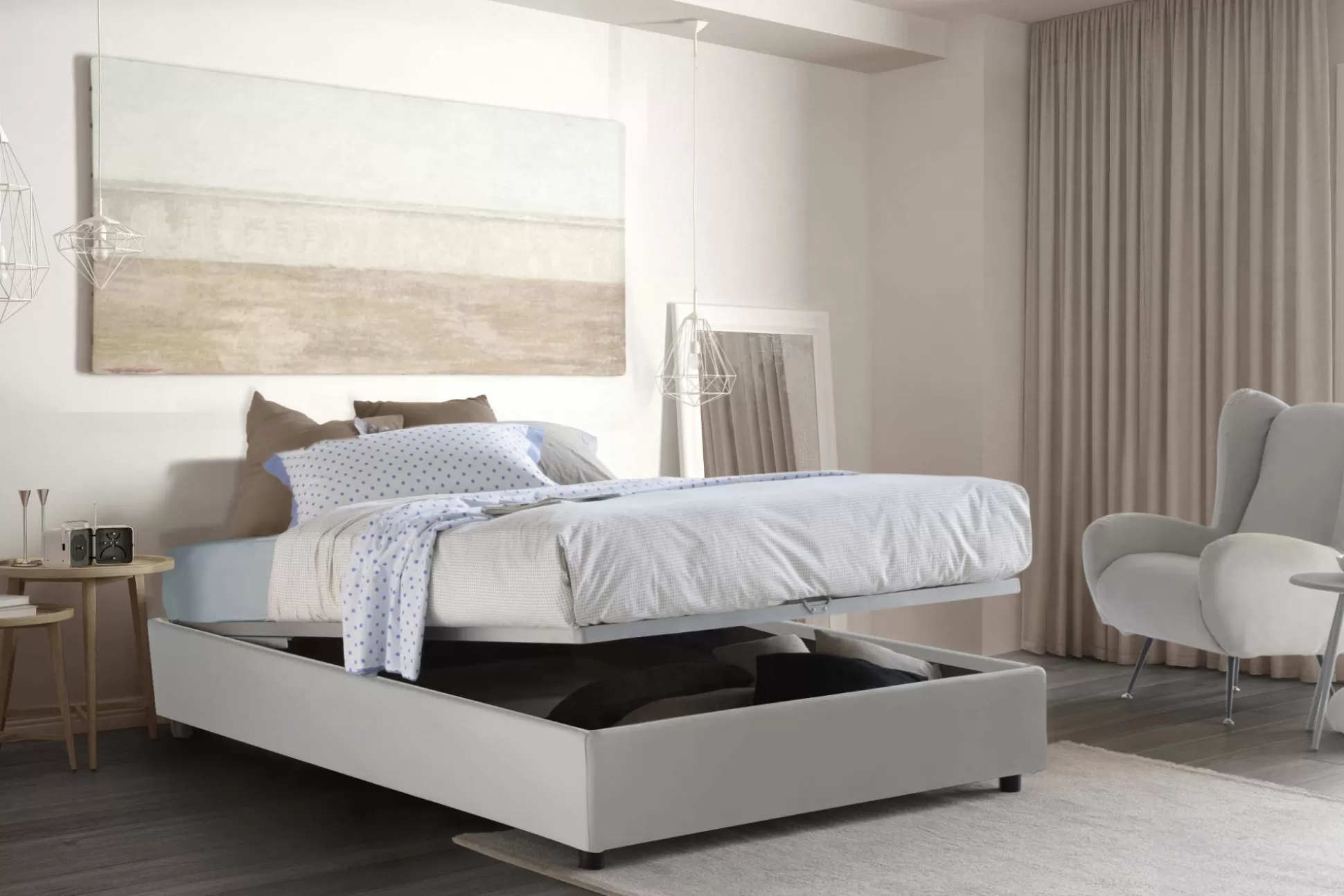 Dmora Letti Piazza E Mezza<Letto piazza e mezza Arnoldi, con materasso Cm 120x200 incluso,