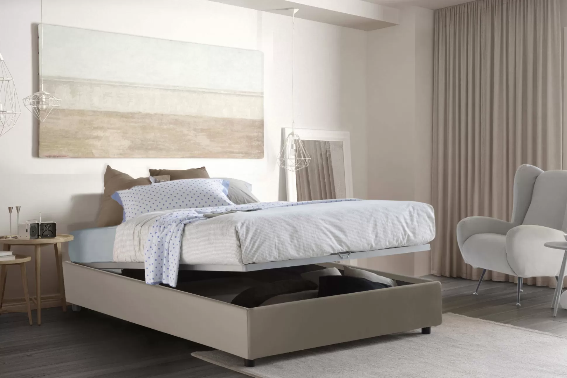 Dmora Letti Piazza E Mezza<Letto piazza e mezza Arnoldi, con materasso Cm 120x200 incluso,