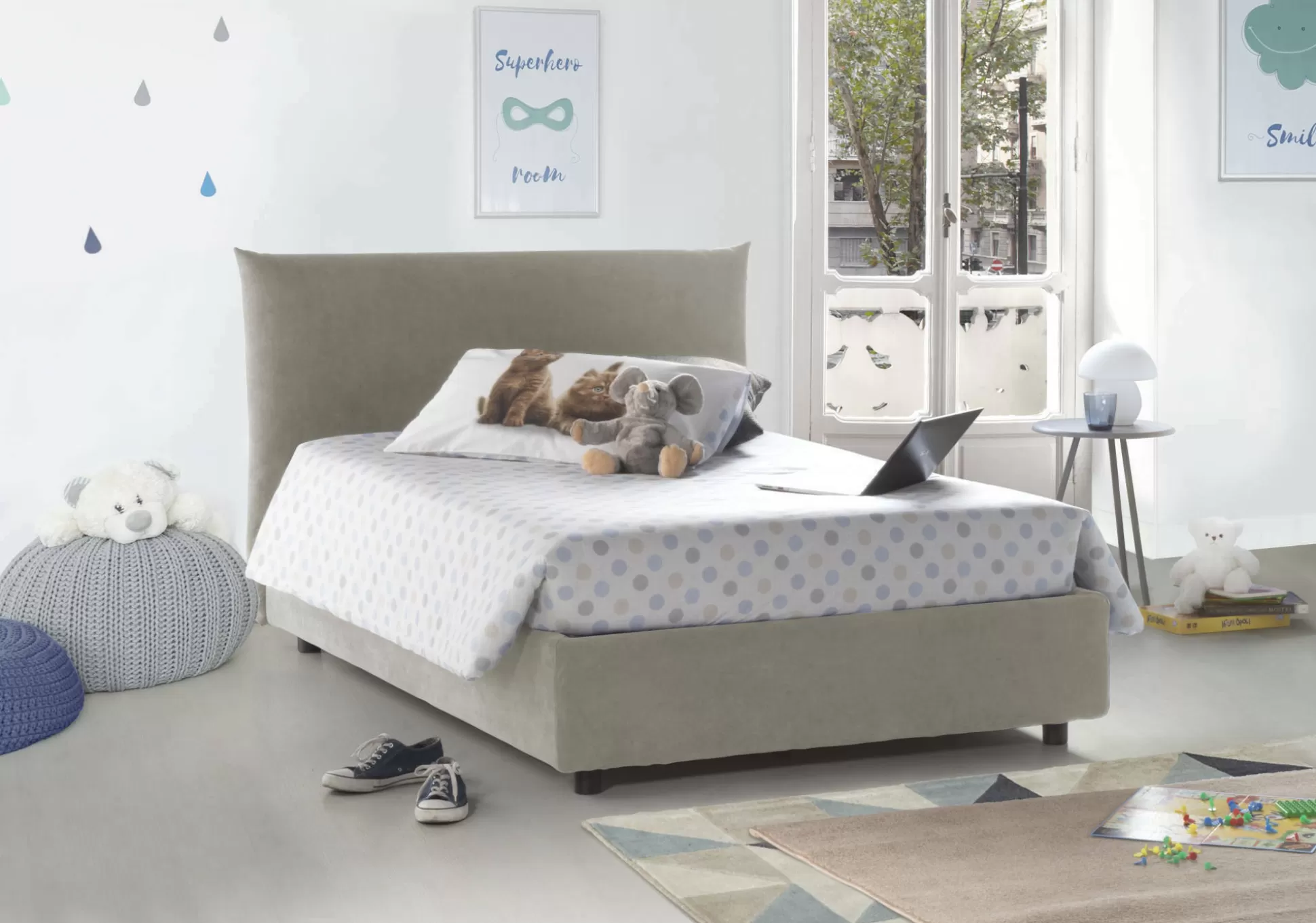 Dmora Letti Piazza E Mezza<Letto piazza e mezza Arpaise, con materasso Cm 120x190 incluso,
