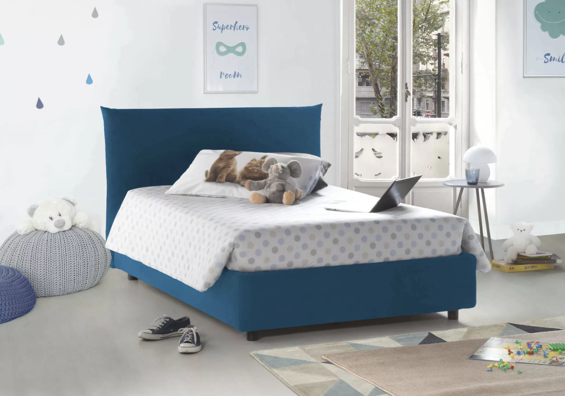Dmora Letti Piazza E Mezza<Letto piazza e mezza Arpaise, con materasso Cm 120x190 incluso,