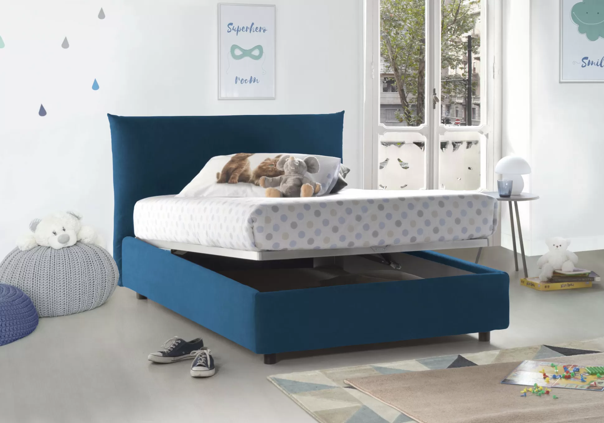 Dmora Letti Piazza E Mezza<Letto piazza e mezza Arpaise, con materasso Cm 120x190 incluso,