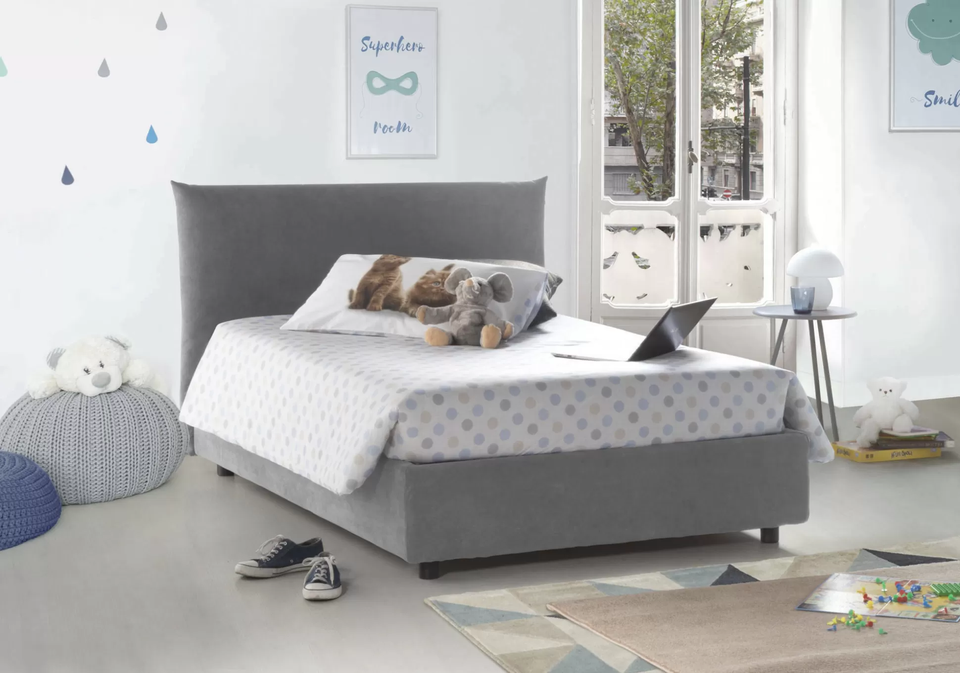 Dmora Letti Piazza E Mezza<Letto piazza e mezza Arpaise, con materasso Cm 120x190 incluso,
