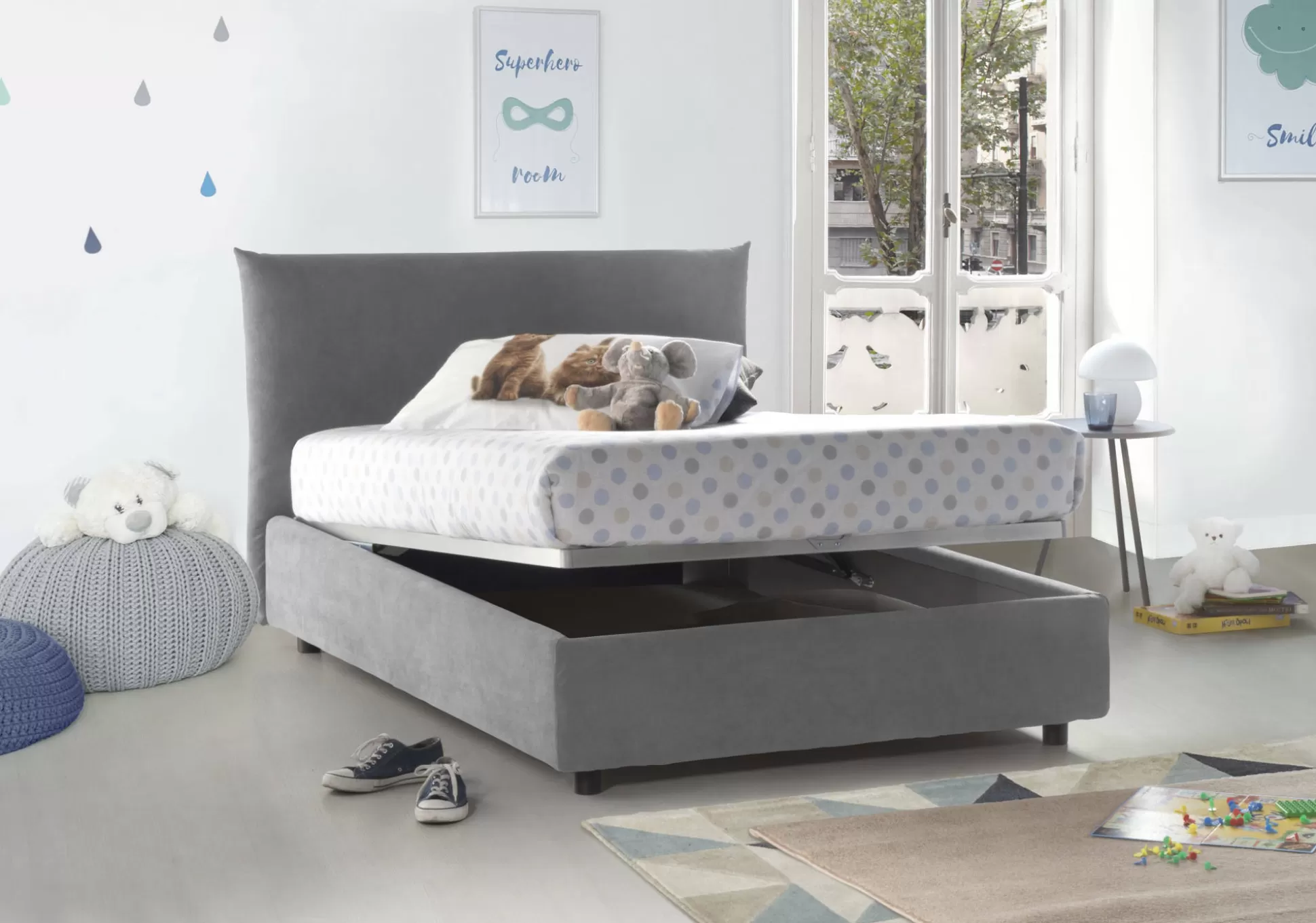 Dmora Letti Piazza E Mezza<Letto piazza e mezza Arpaise, con materasso Cm 120x190 incluso,