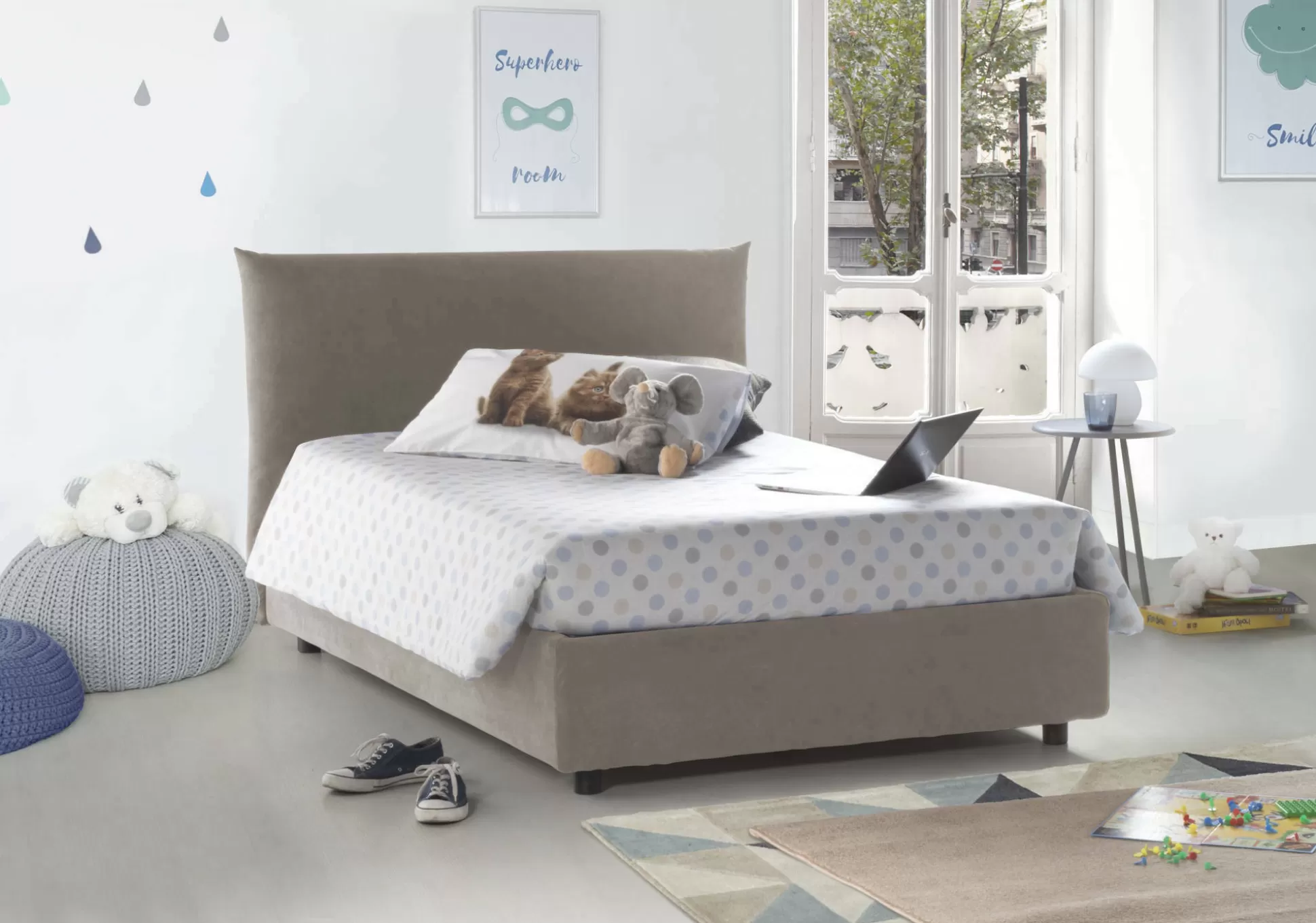 Dmora Letti Piazza E Mezza<Letto piazza e mezza Arpaise, con materasso Cm 120x190 incluso,