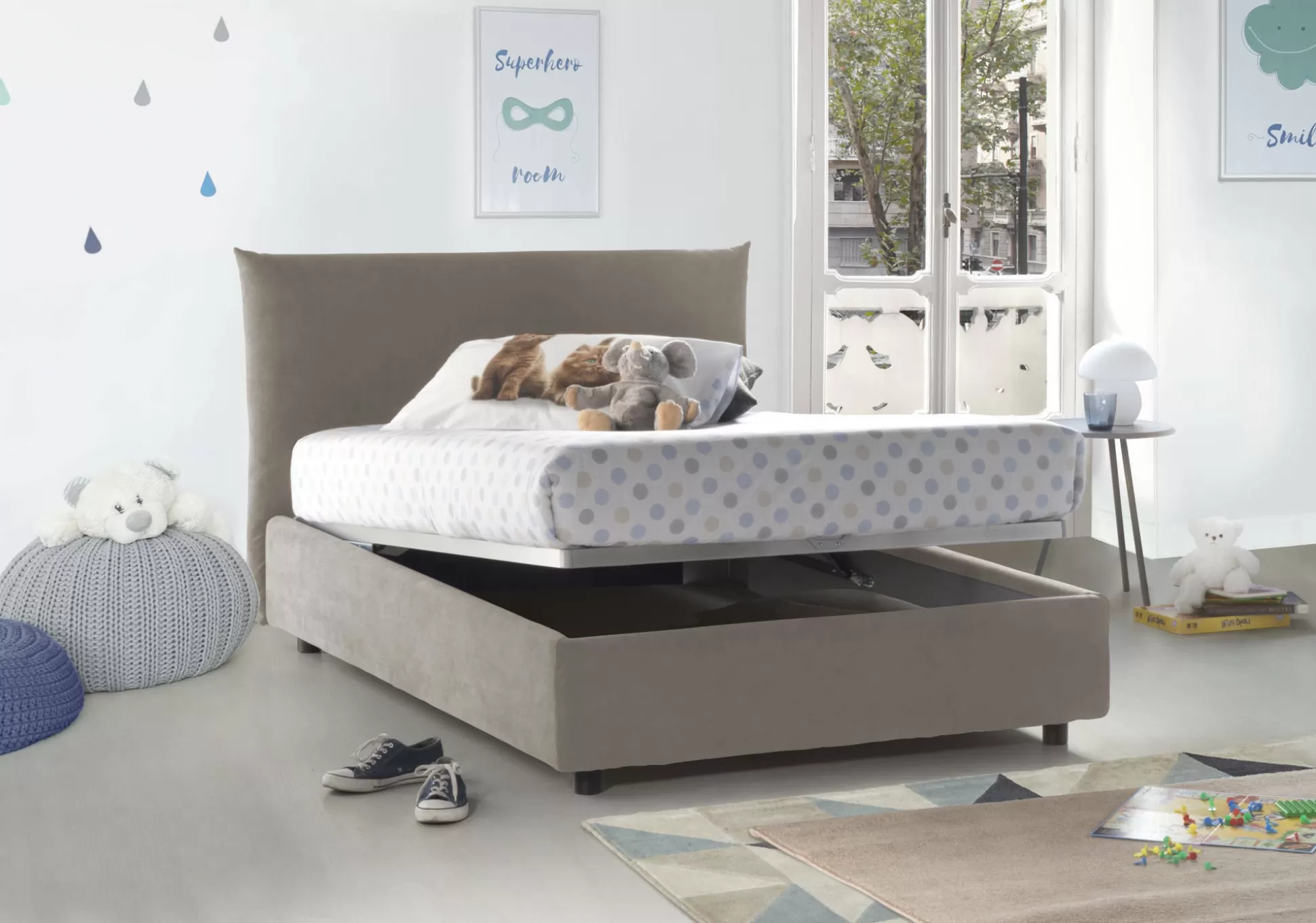 Dmora Letti Piazza E Mezza<Letto piazza e mezza Arpaise, con materasso Cm 120x190 incluso,