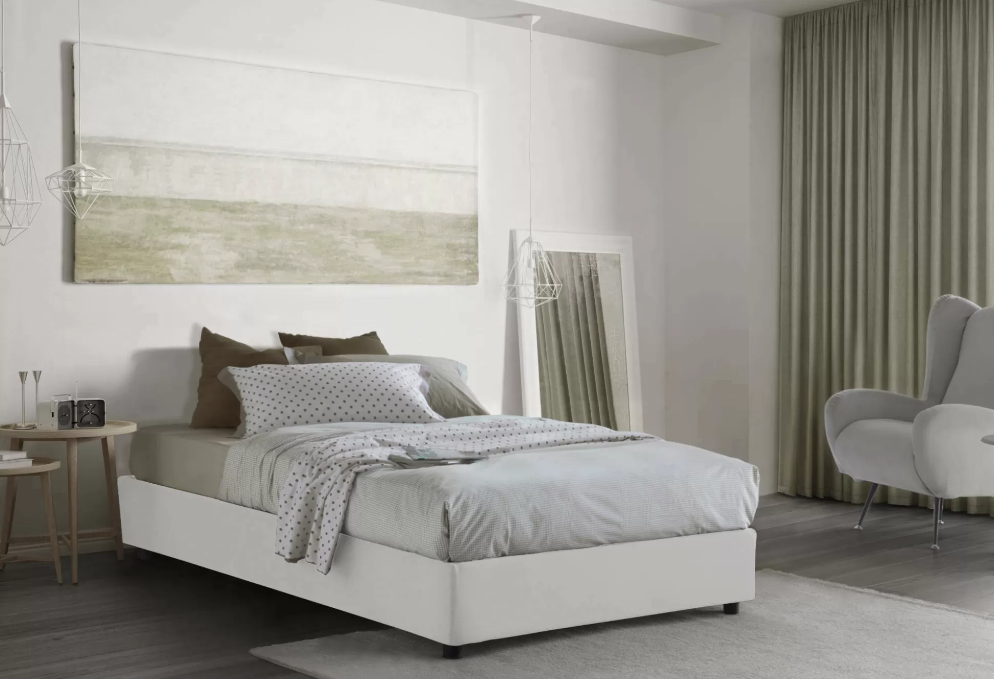 Dmora Letti Piazza E Mezza<Letto piazza e mezza Asid, adatto per materasso Cm 120x190,