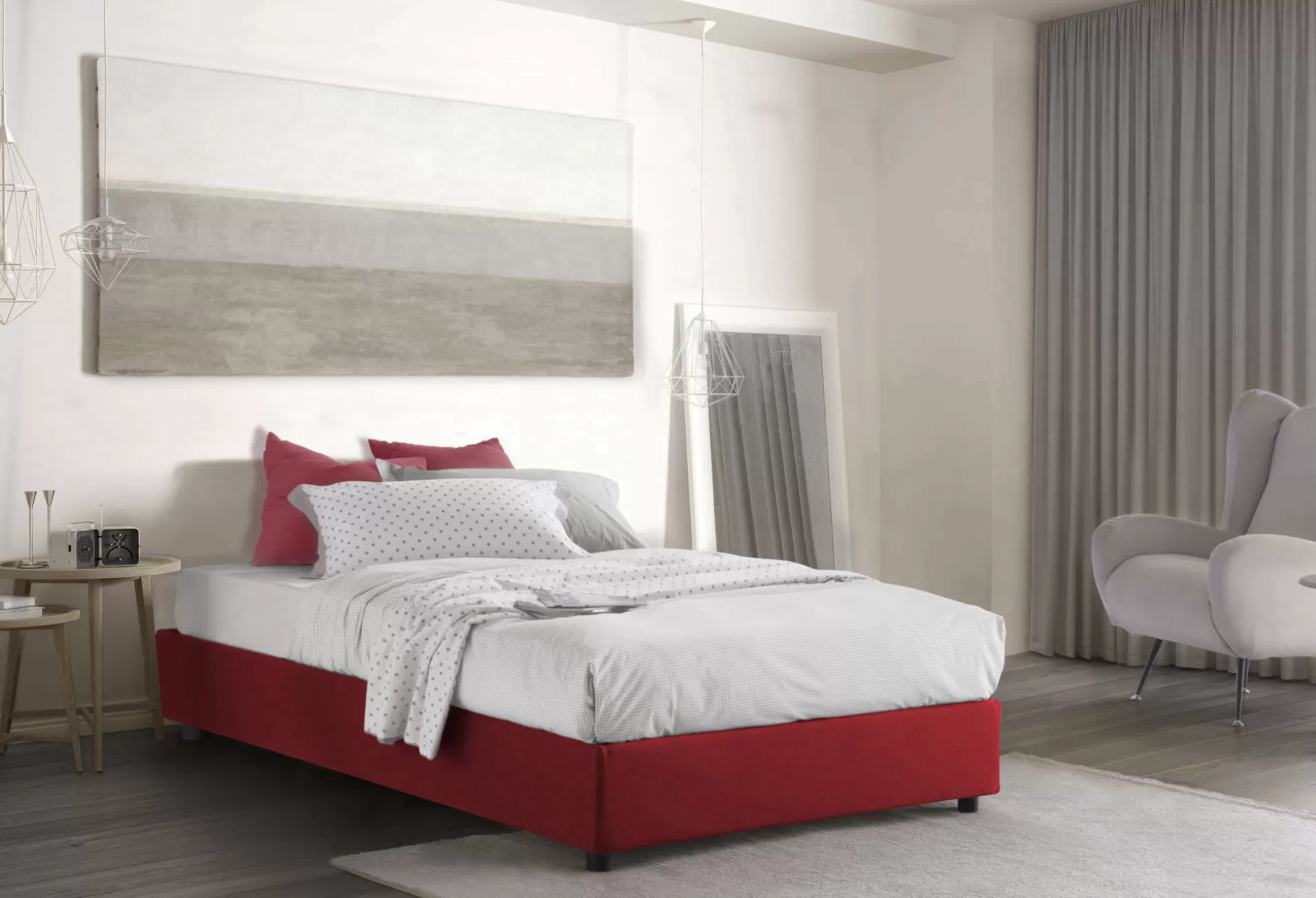 Dmora Letti Piazza E Mezza<Letto piazza e mezza Asid, adatto per materasso Cm 120x190,