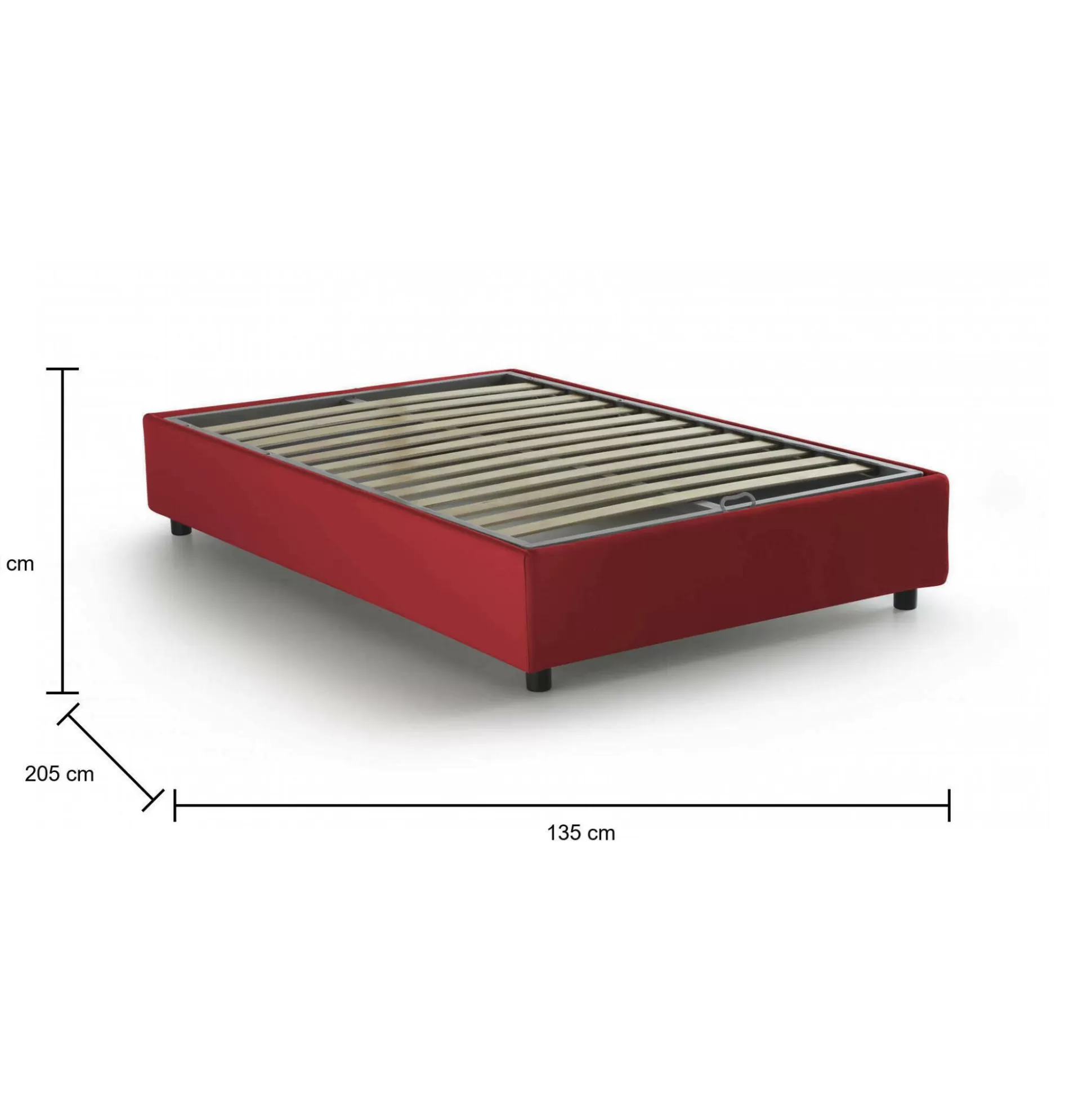 Dmora Letti Piazza E Mezza<Letto piazza e mezza Asid, adatto per materasso Cm 120x190,
