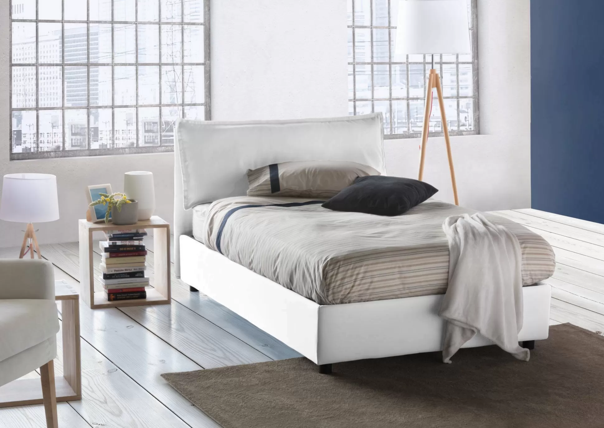 Dmora Letti Piazza E Mezza<Letto piazza e mezza Attinia, con materasso Cm 120x190 incluso,