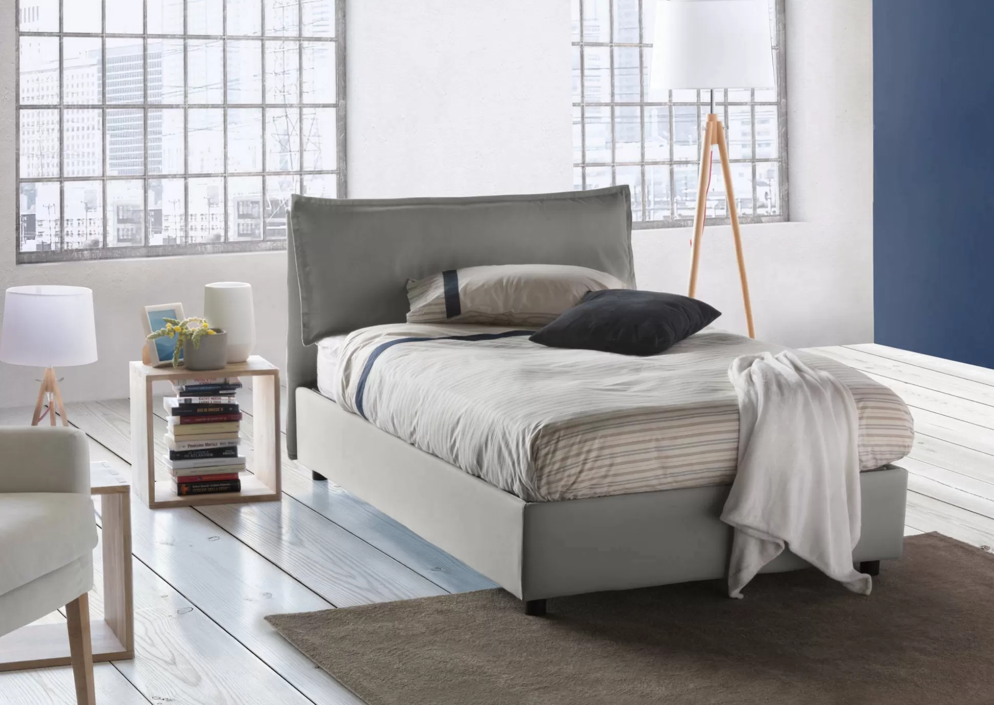 Dmora Letti Piazza E Mezza<Letto piazza e mezza Attinia, con materasso Cm 120x190 incluso,