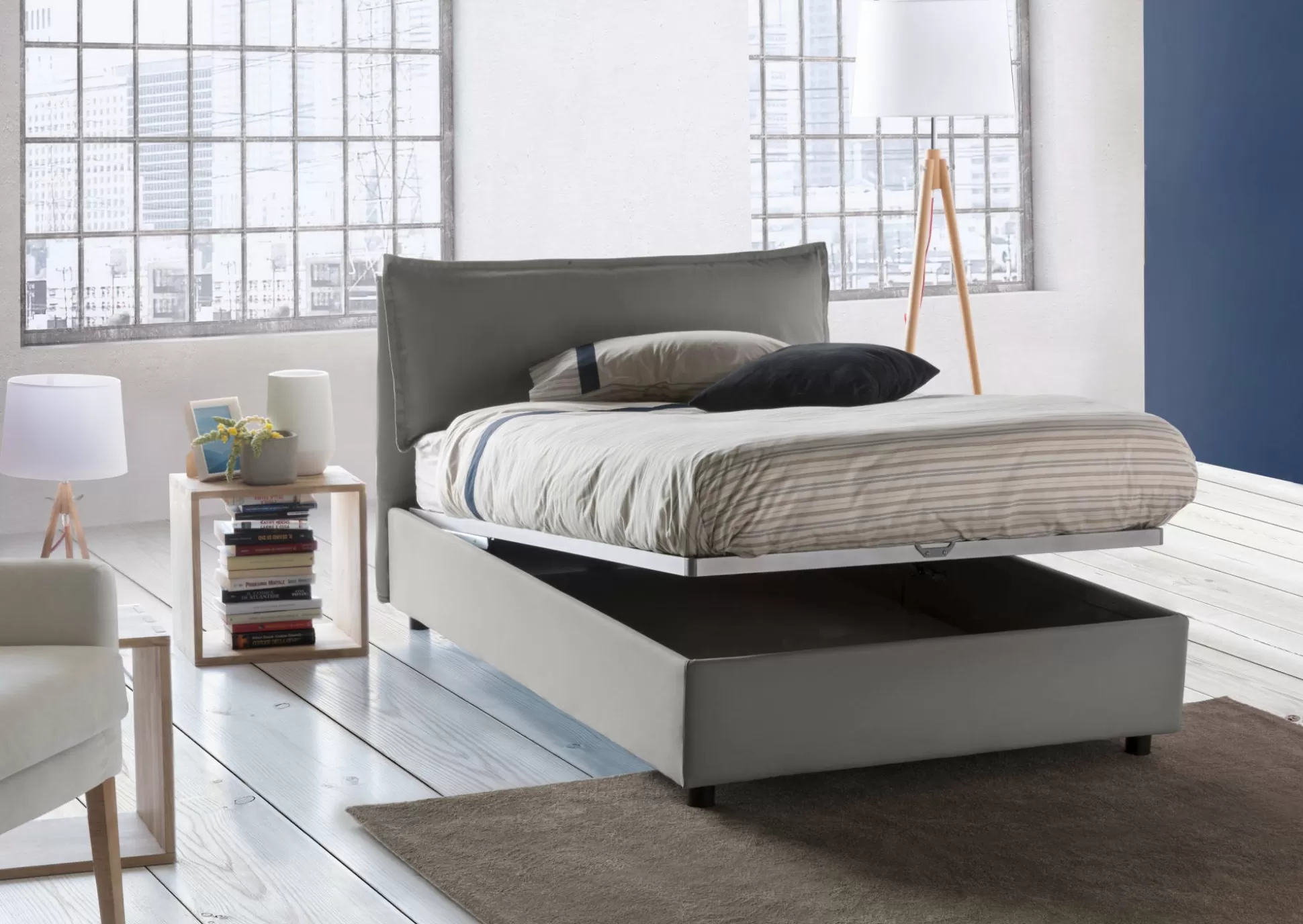 Dmora Letti Piazza E Mezza<Letto piazza e mezza Attinia, con materasso Cm 120x190 incluso,