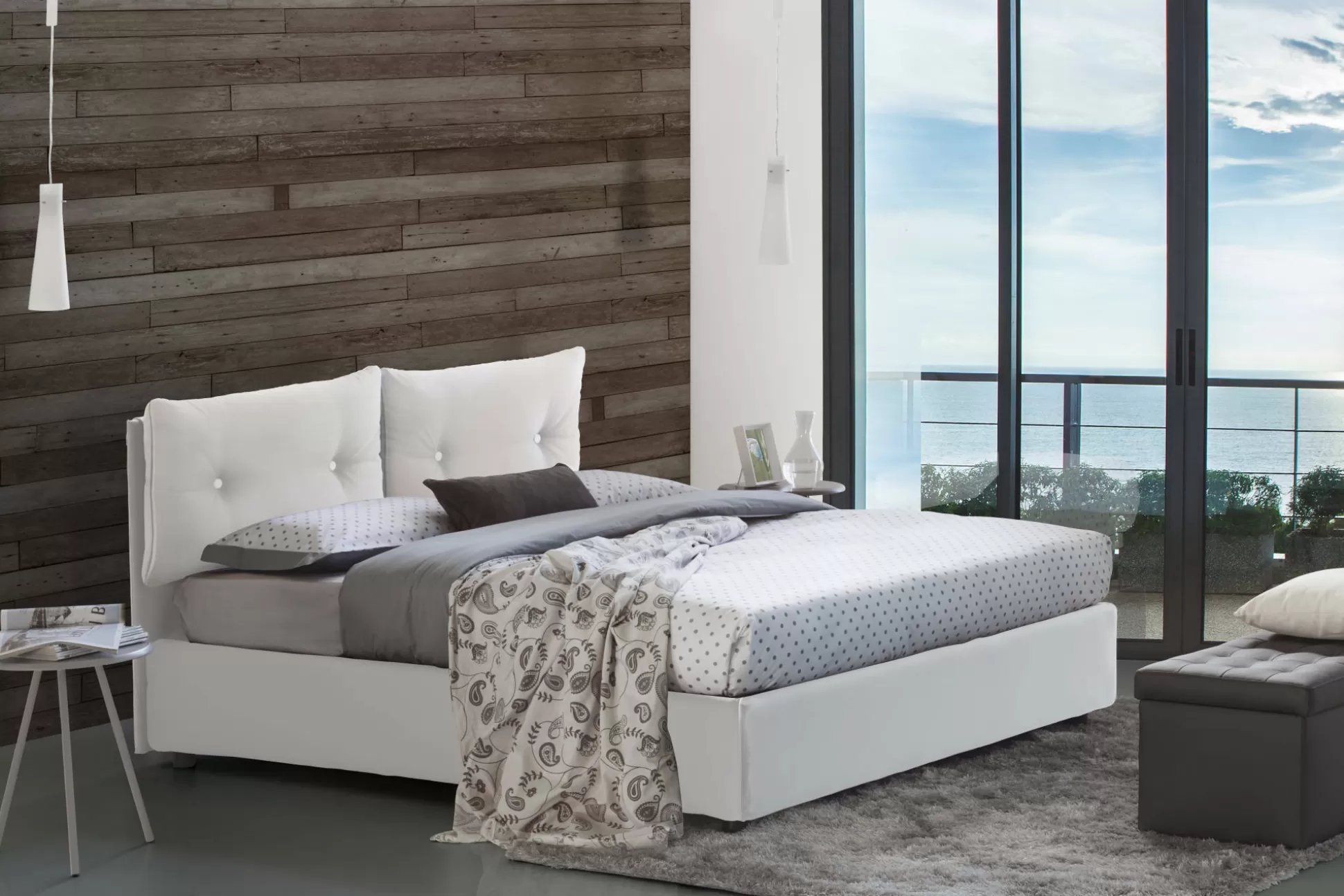 Dmora Letti Piazza E Mezza<Letto piazza e mezza Bacio, con materasso Cm 120x190 incluso,