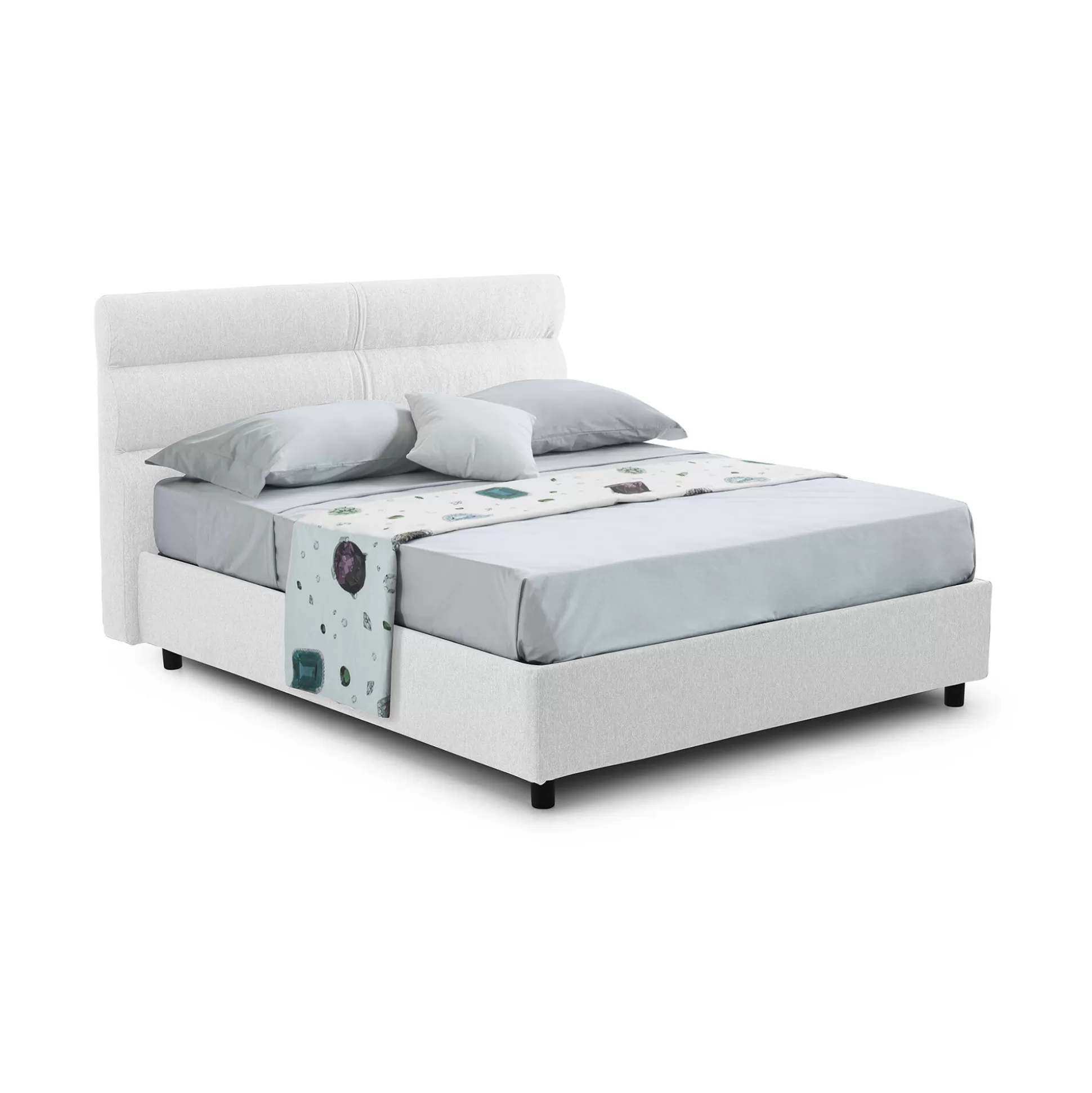 Dmora Letti Piazza E Mezza<Letto piazza e mezza Brinzio, Con materasso Cm 120x200 incluso,