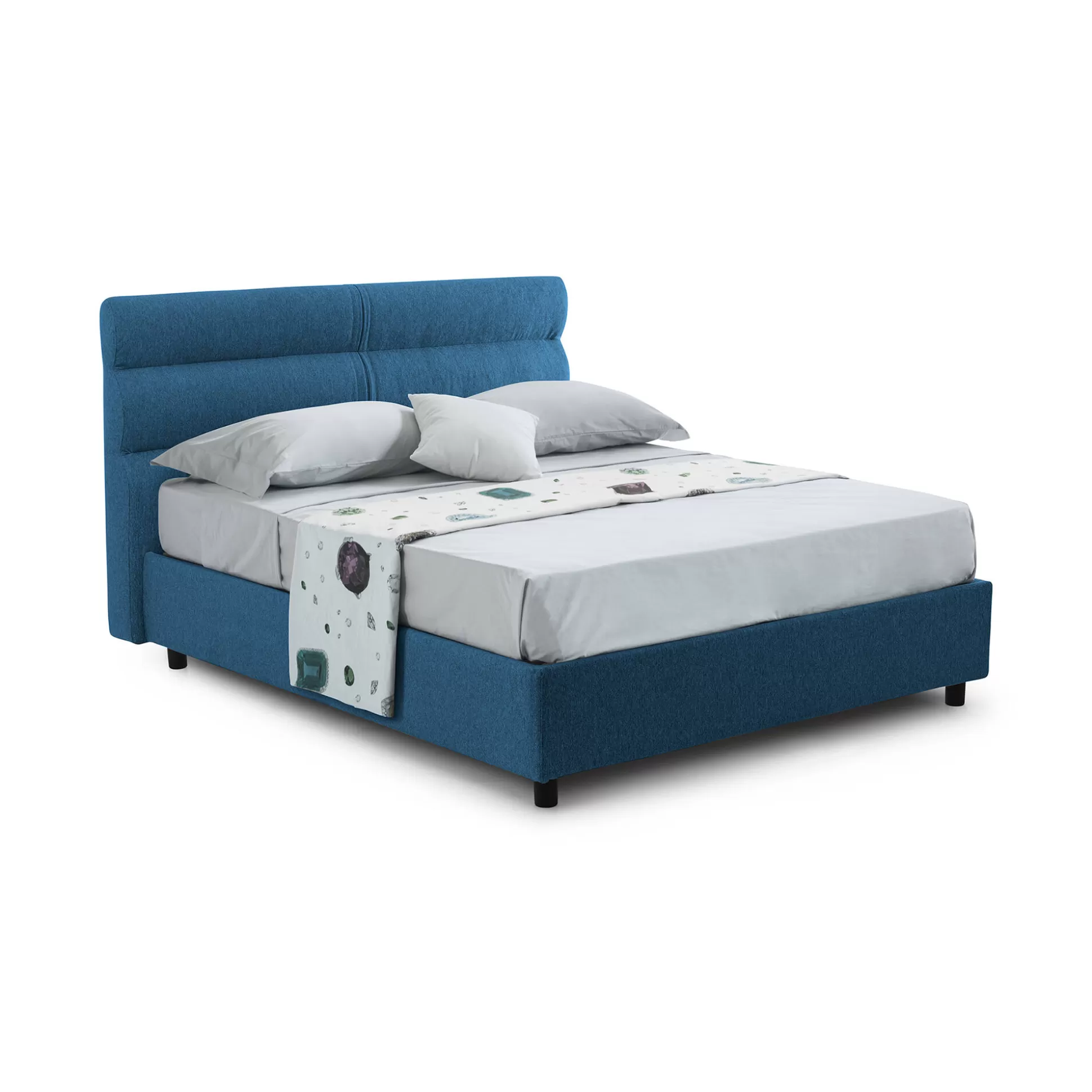 Dmora Letti Piazza E Mezza<Letto piazza e mezza Brinzio, Con materasso Cm 120x200 incluso,