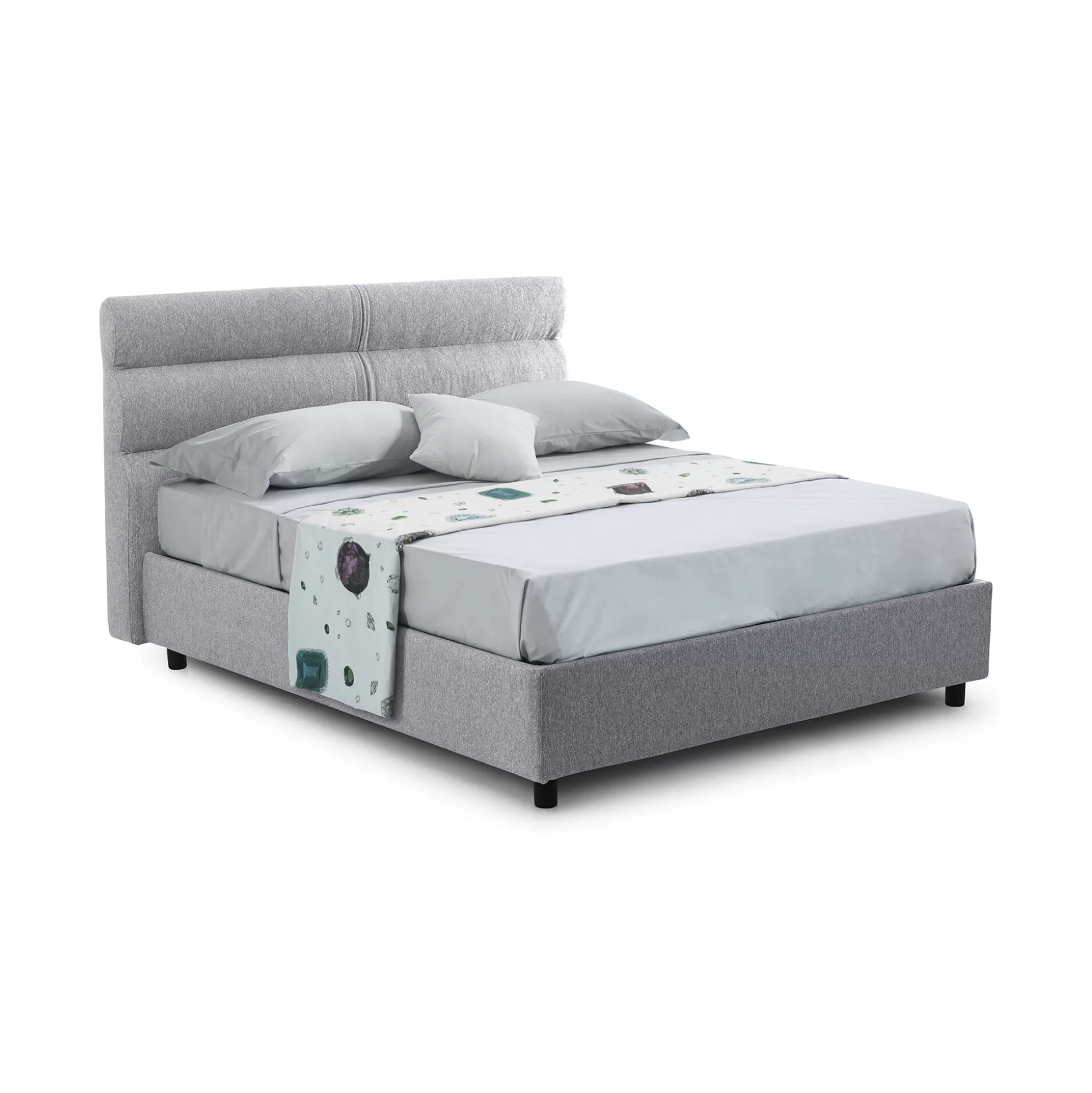 Dmora Letti Piazza E Mezza<Letto piazza e mezza Brinzio, Con materasso Cm 120x200 incluso,