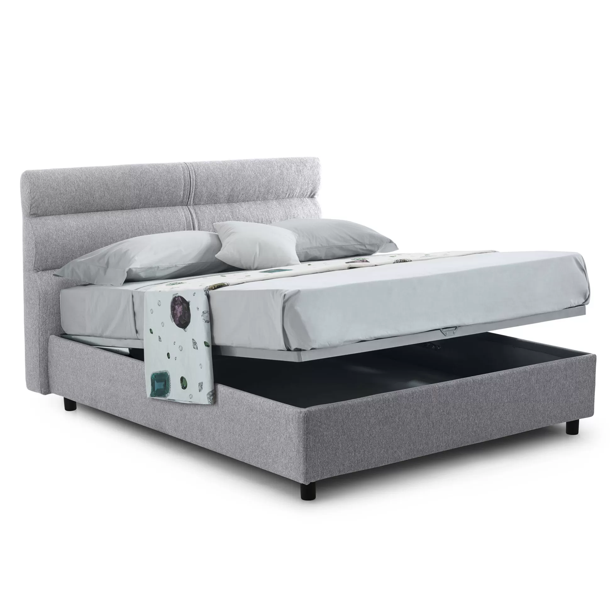 Dmora Letti Piazza E Mezza<Letto piazza e mezza Brinzio, Con materasso Cm 120x200 incluso,