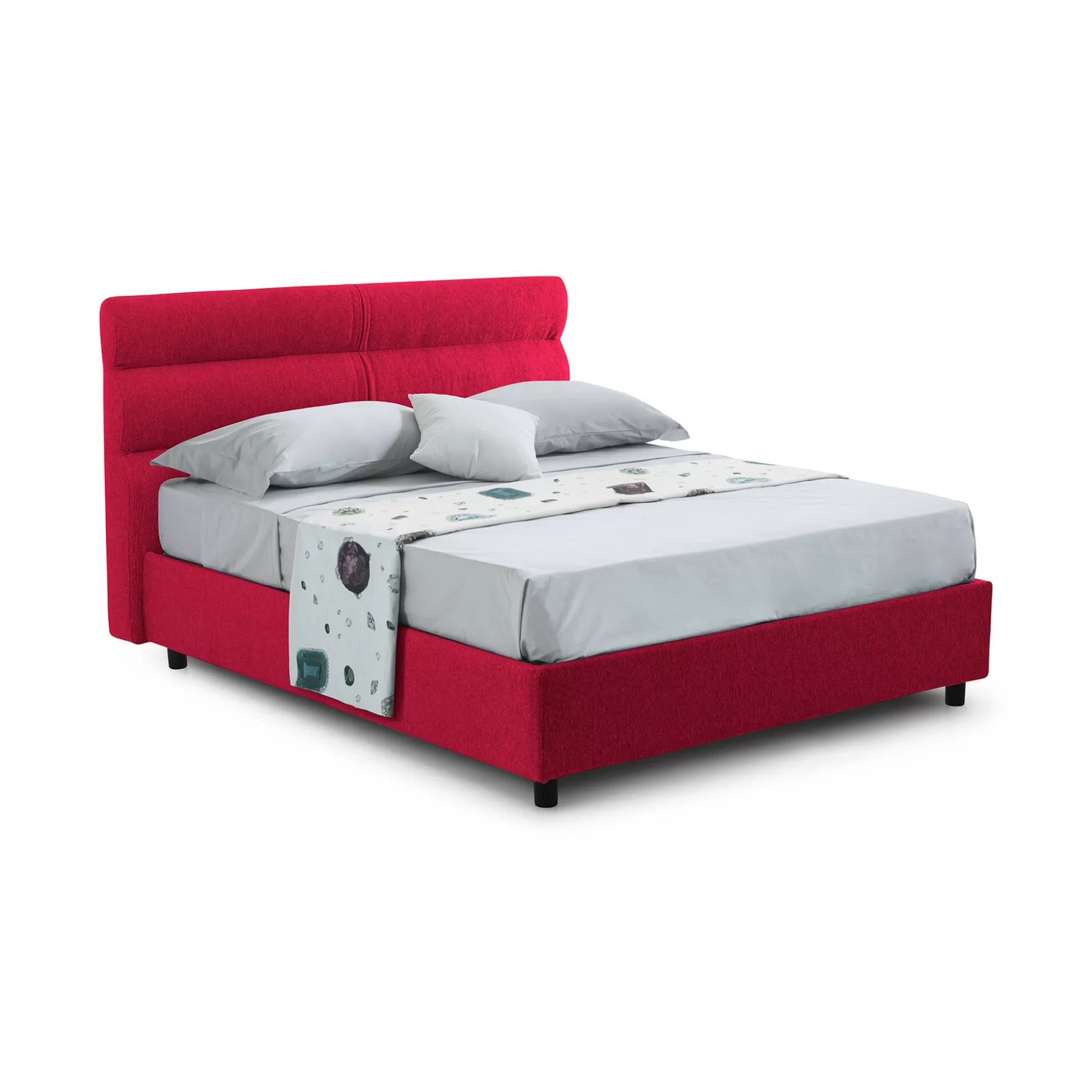 Dmora Letti Piazza E Mezza<Letto piazza e mezza Brinzio, Con materasso Cm 120x200 incluso,
