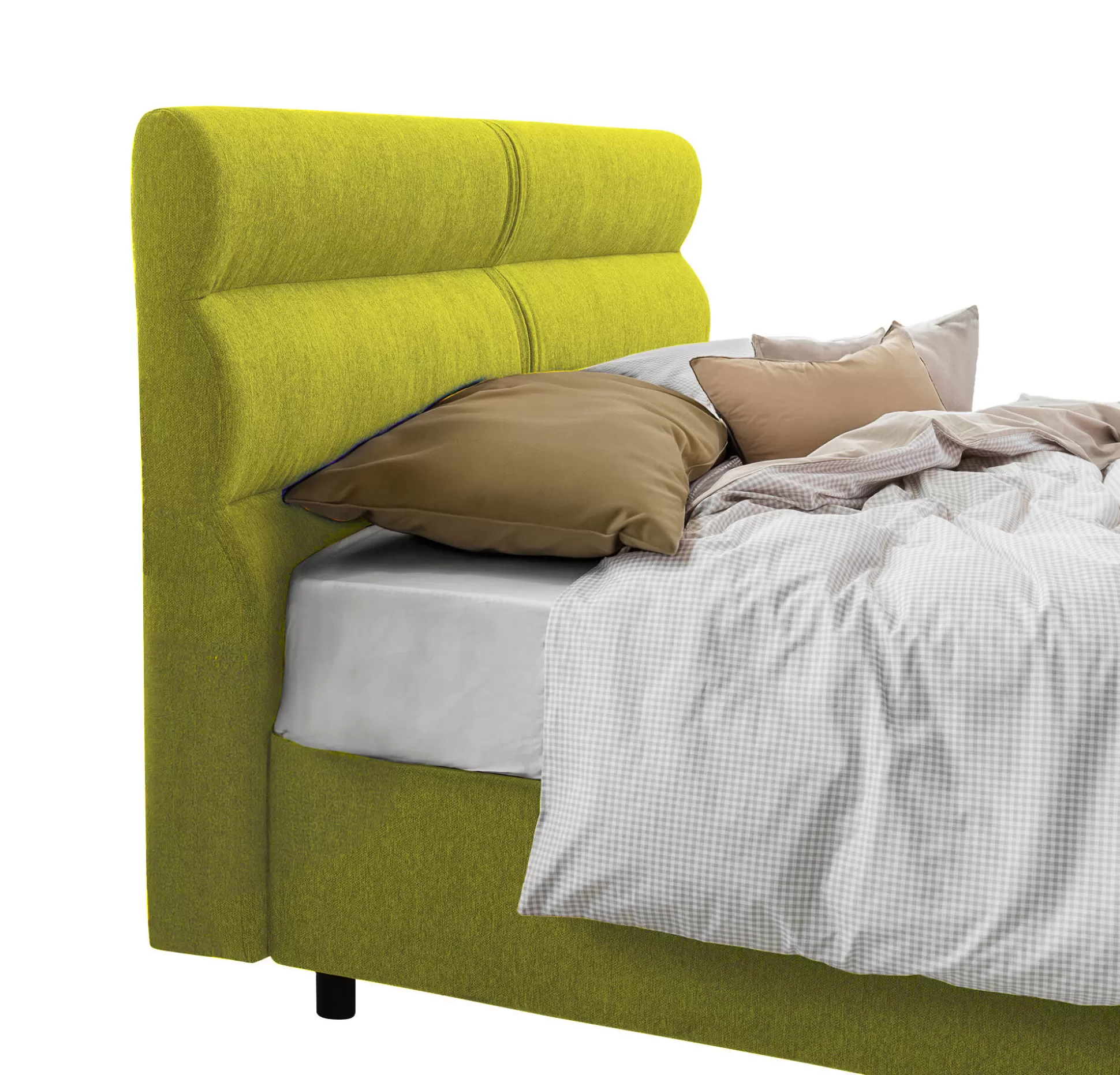 Dmora Letti Piazza E Mezza<Letto piazza e mezza Brinzio, Con materasso Cm 120x200 incluso,
