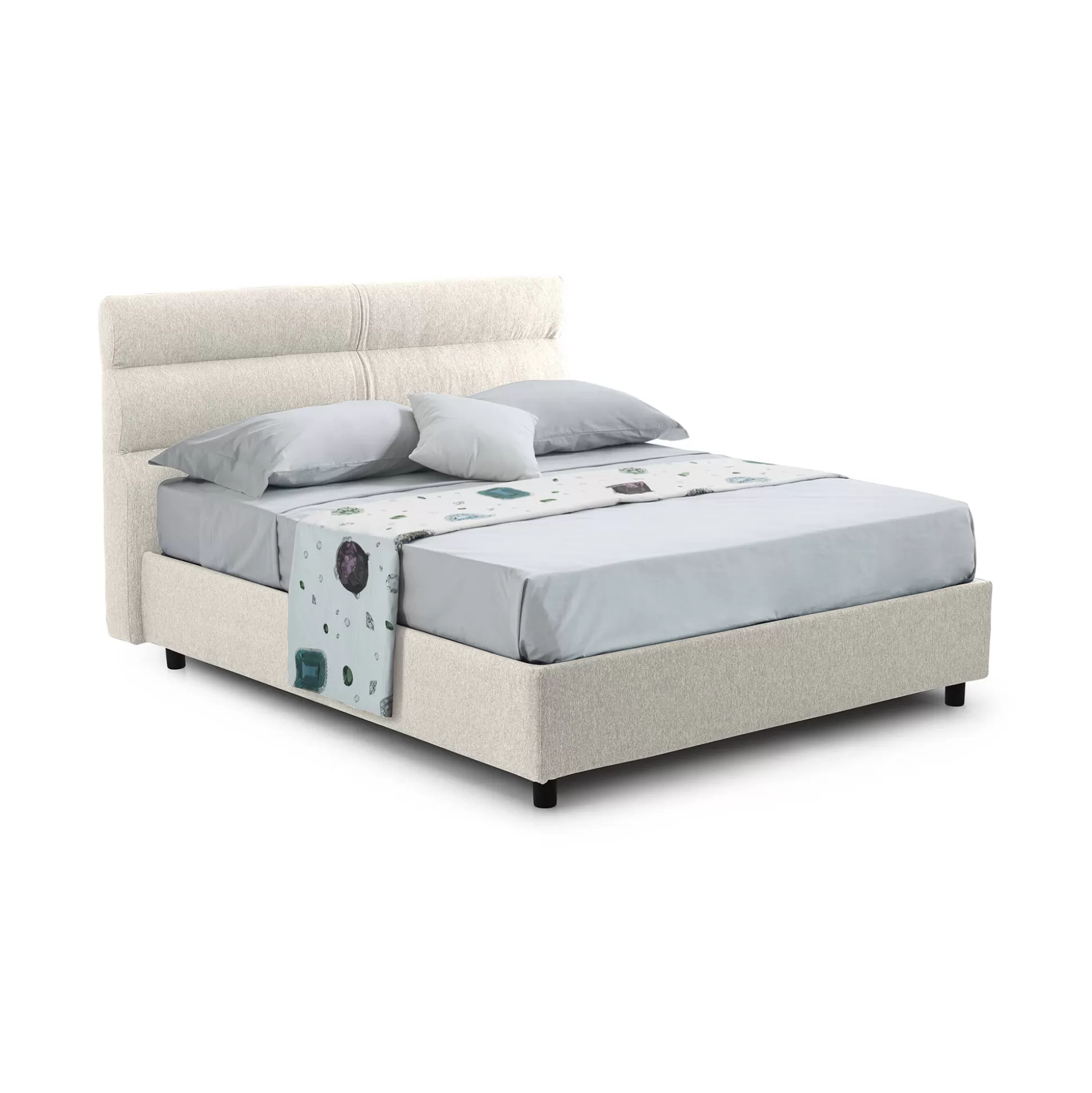 Dmora Letti Piazza E Mezza<Letto piazza e mezza Briona, Adatto a materasso Cm 120x200,