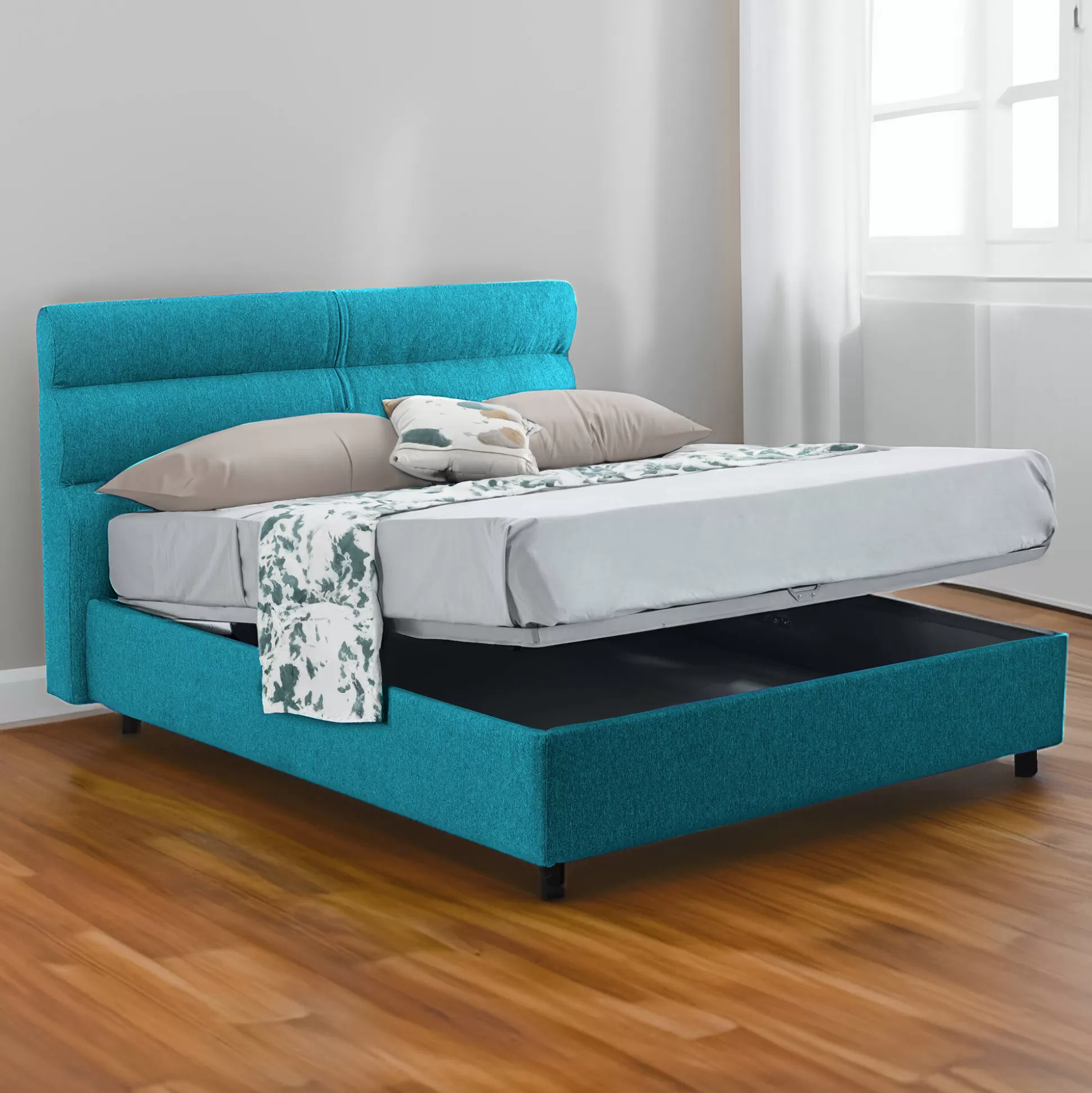 Dmora Letti Piazza E Mezza<Letto piazza e mezza Briosco, Con materasso Cm 120x190 incluso,