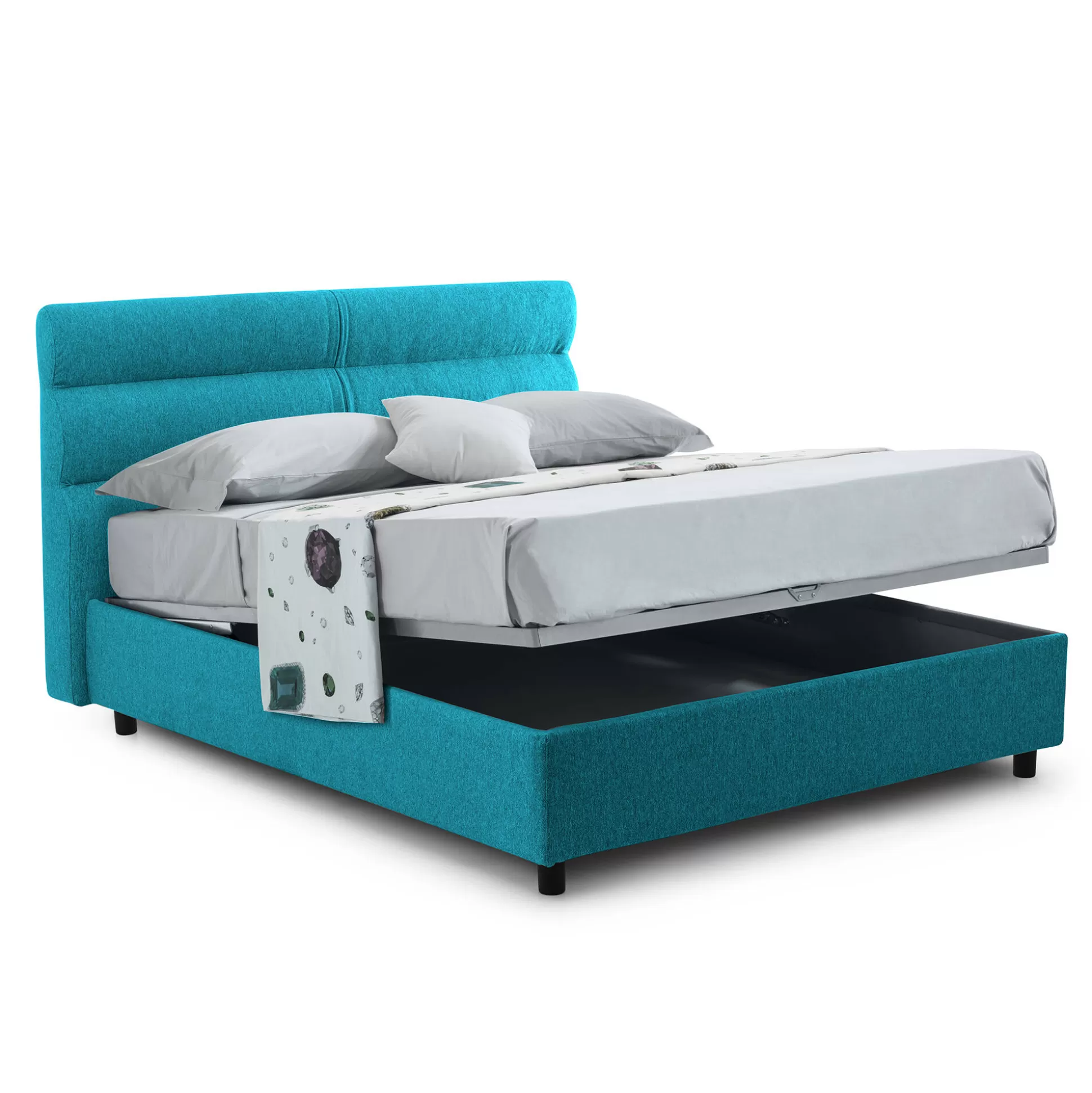 Dmora Letti Piazza E Mezza<Letto piazza e mezza Briosco, Con materasso Cm 120x190 incluso,