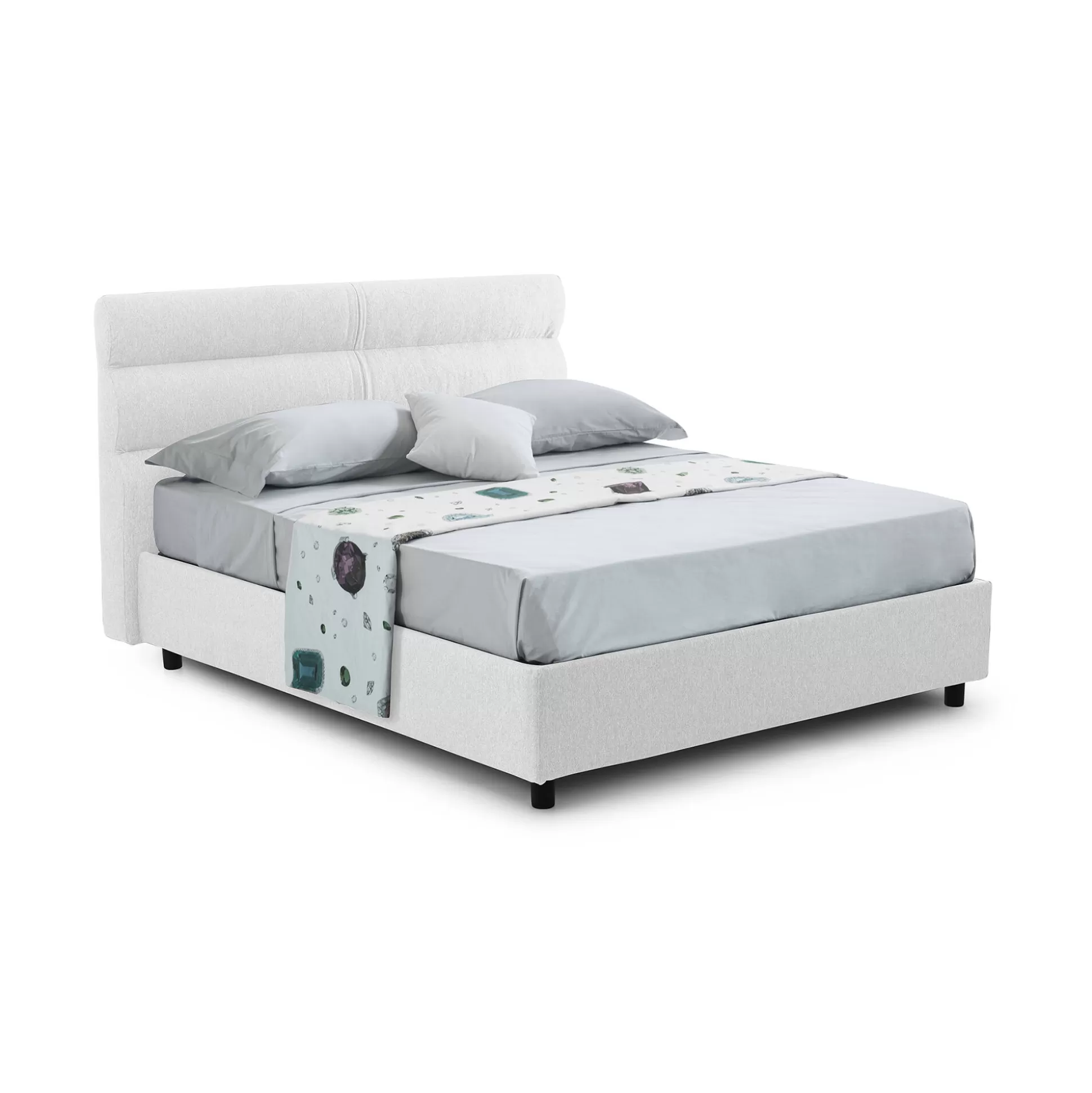 Dmora Letti Piazza E Mezza<Letto piazza e mezza Brivio, Adatto a materasso Cm 120x190,