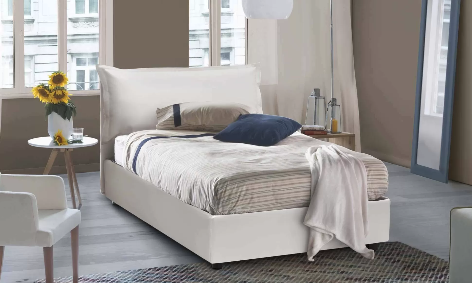 Dmora Letti Piazza E Mezza<Letto piazza e mezza Cistus, con materasso Cm 120x190 incluso,