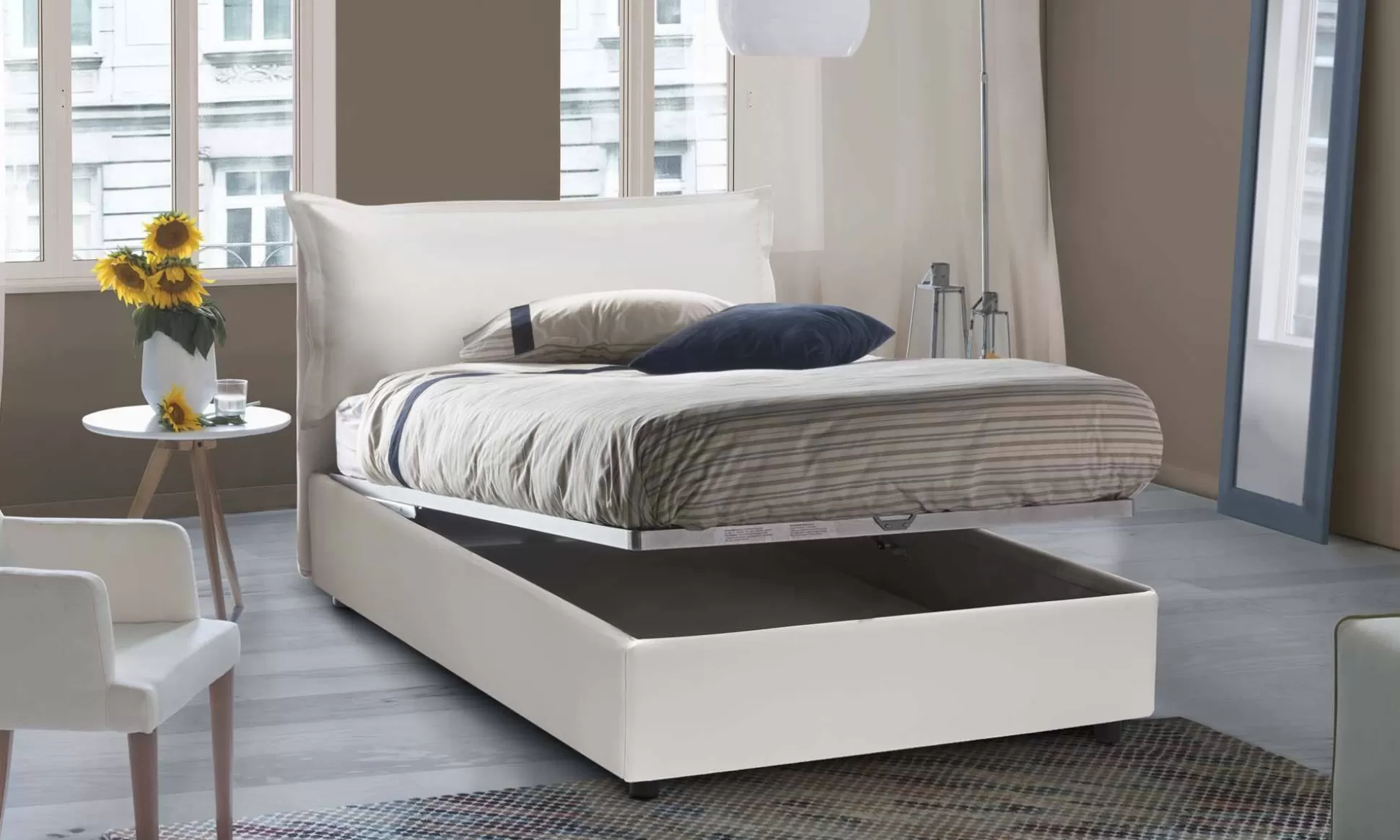 Dmora Letti Piazza E Mezza<Letto piazza e mezza Cistus, con materasso Cm 120x190 incluso,