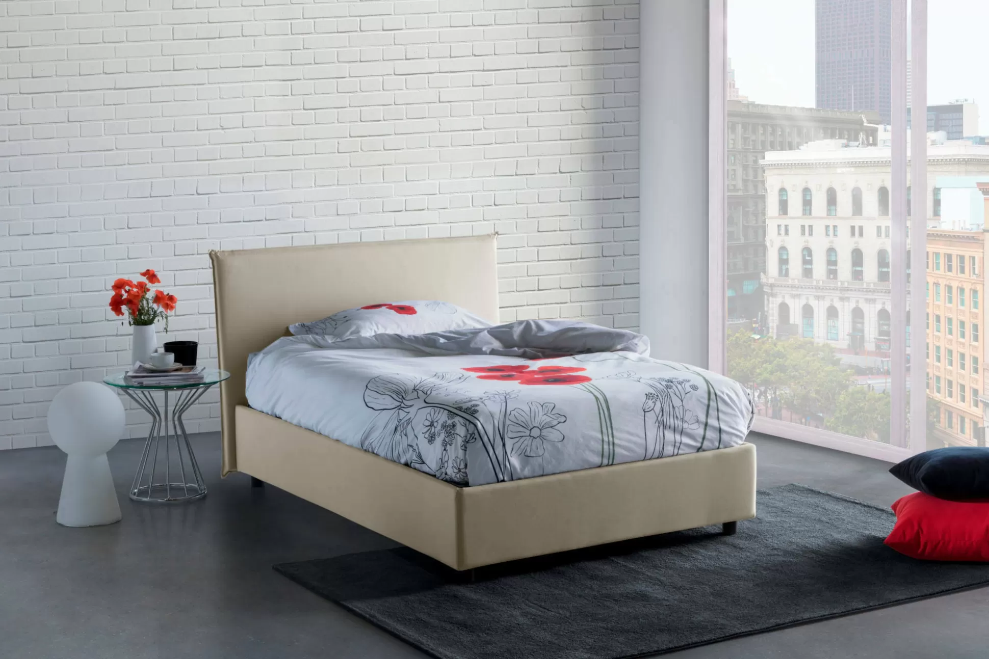Dmora Letti Piazza E Mezza<Letto piazza e mezza Daceva, adatto per materasso Cm 120x200,