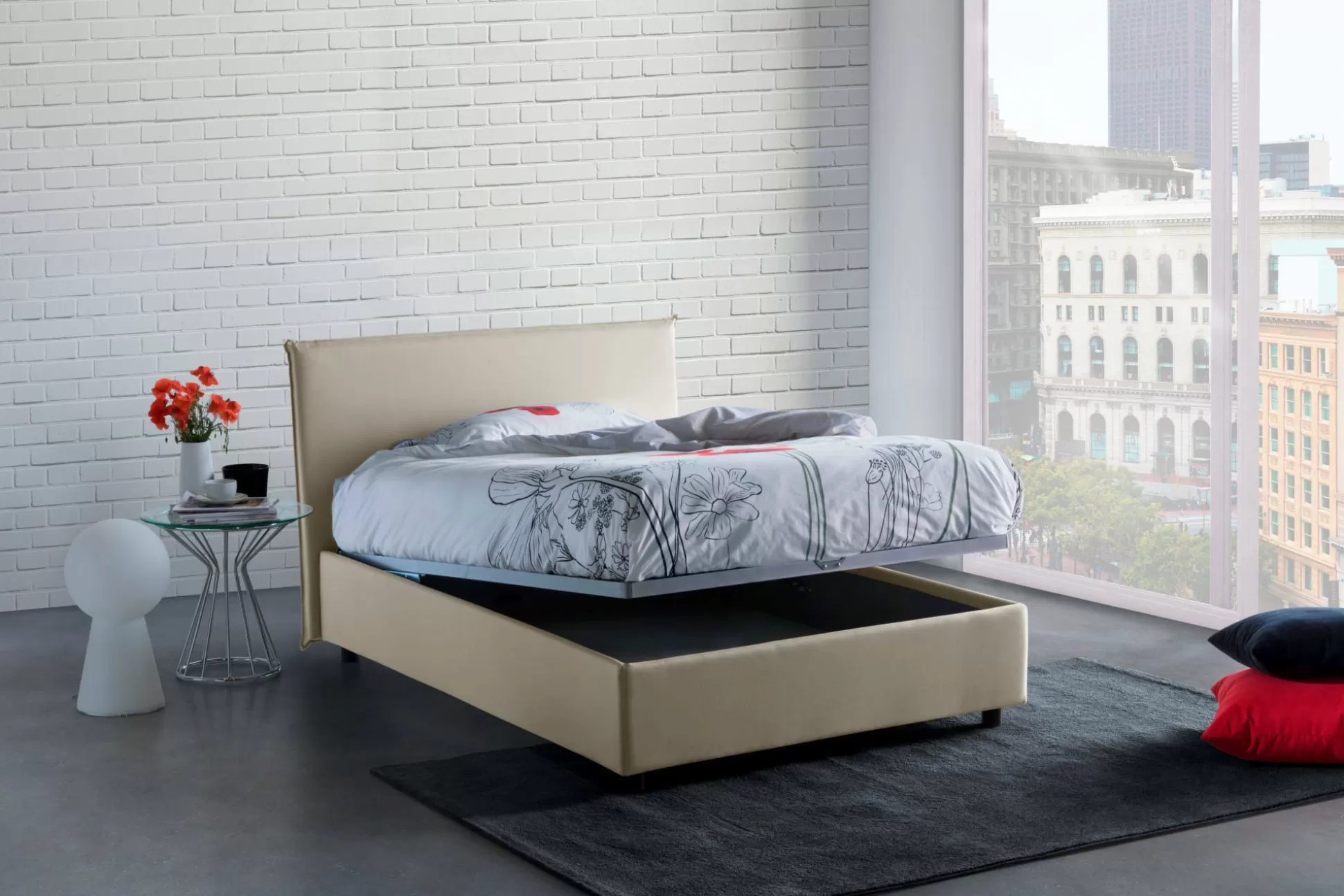 Dmora Letti Piazza E Mezza<Letto piazza e mezza Daceva, adatto per materasso Cm 120x200,