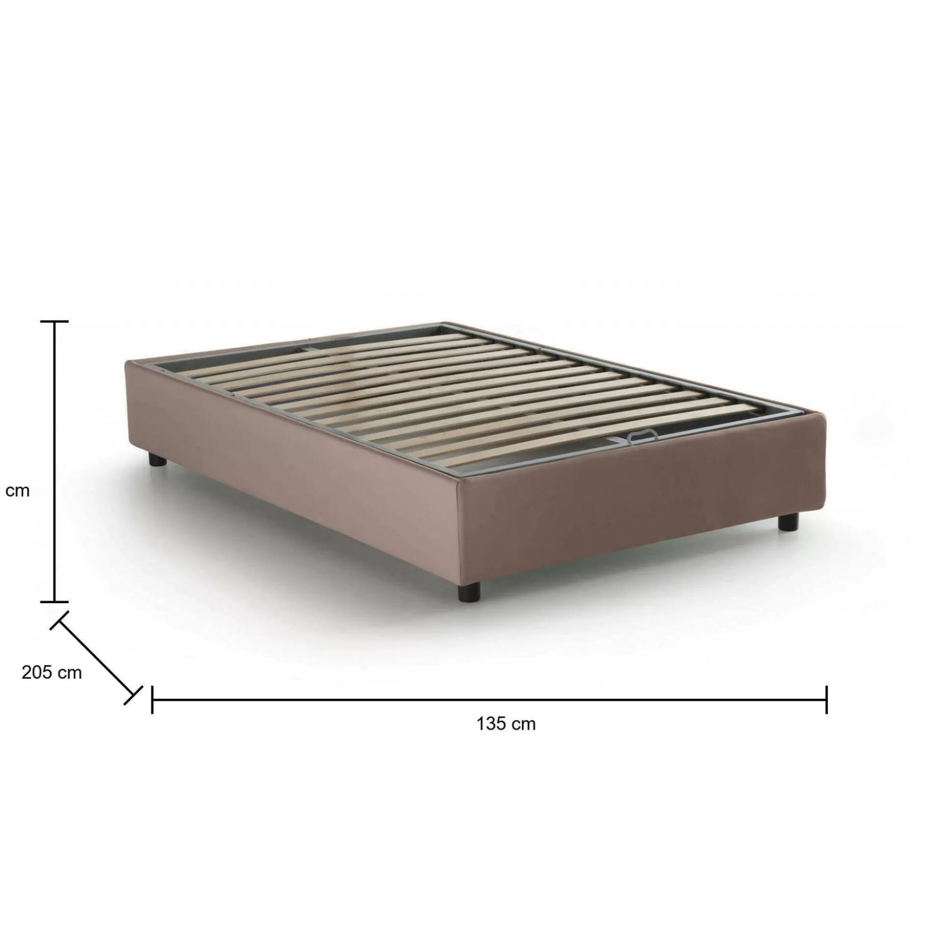 Dmora Letti Piazza E Mezza<Letto piazza e mezza Daronic, adatto per materasso Cm 120x190,