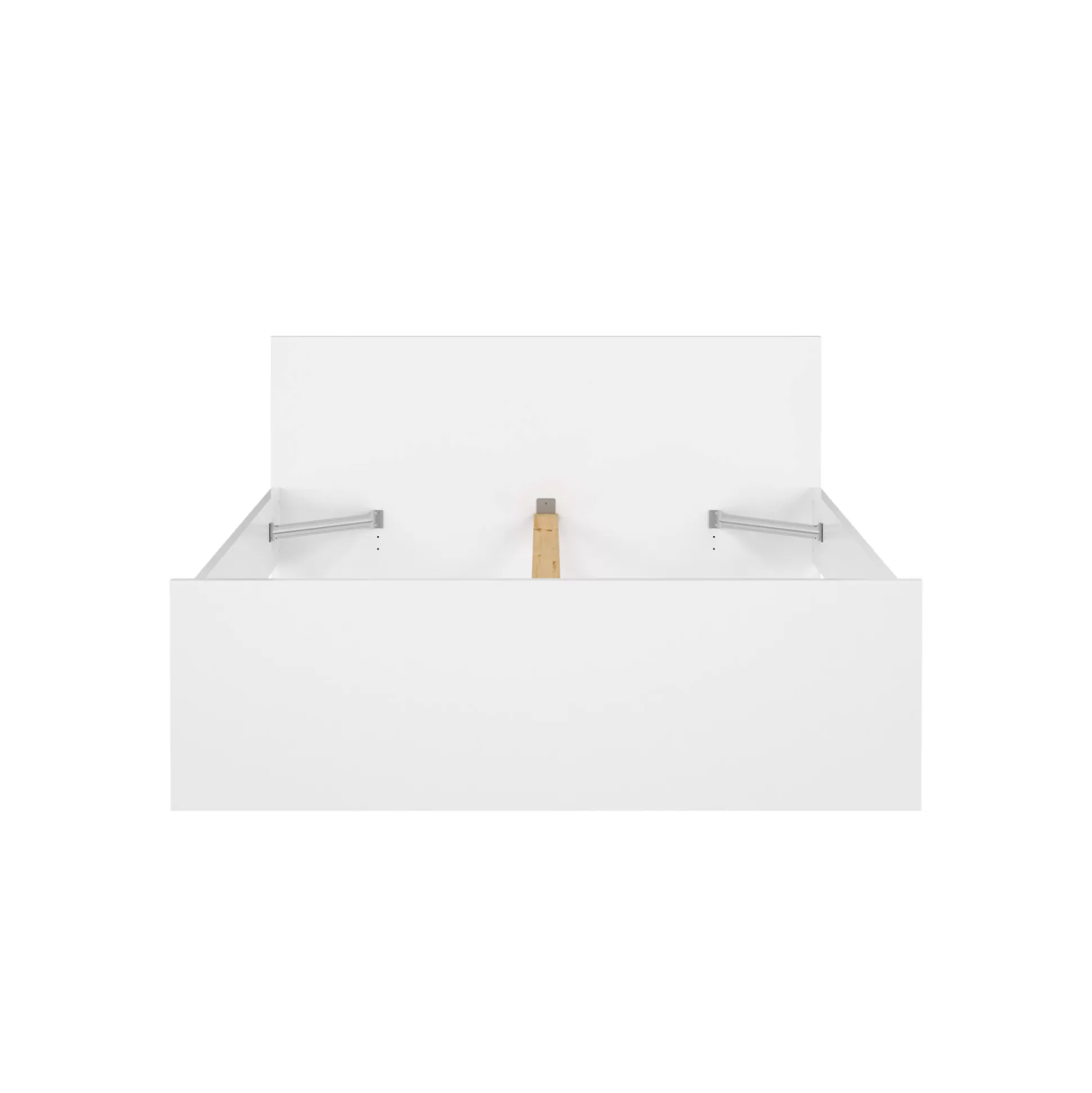 Dmora Letti Piazza E Mezza<Letto piazza e mezza Geraldine, Sommier per camera da letto, Giroletto per stanza, Struttura porta materasso, 146x197 h80 cm, Bianco