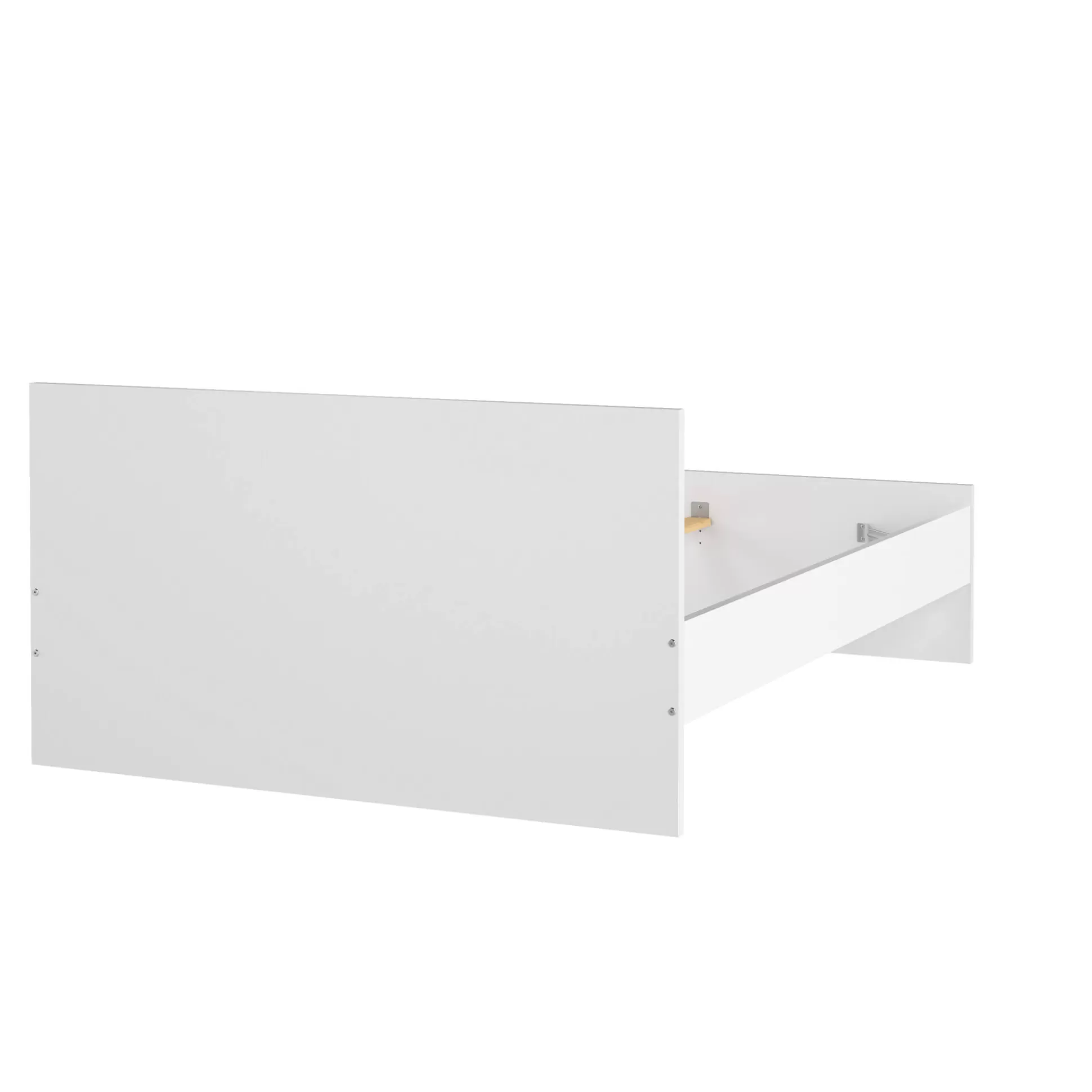 Dmora Letti Piazza E Mezza<Letto piazza e mezza Geraldine, Sommier per camera da letto, Giroletto per stanza, Struttura porta materasso, 146x197 h80 cm, Bianco