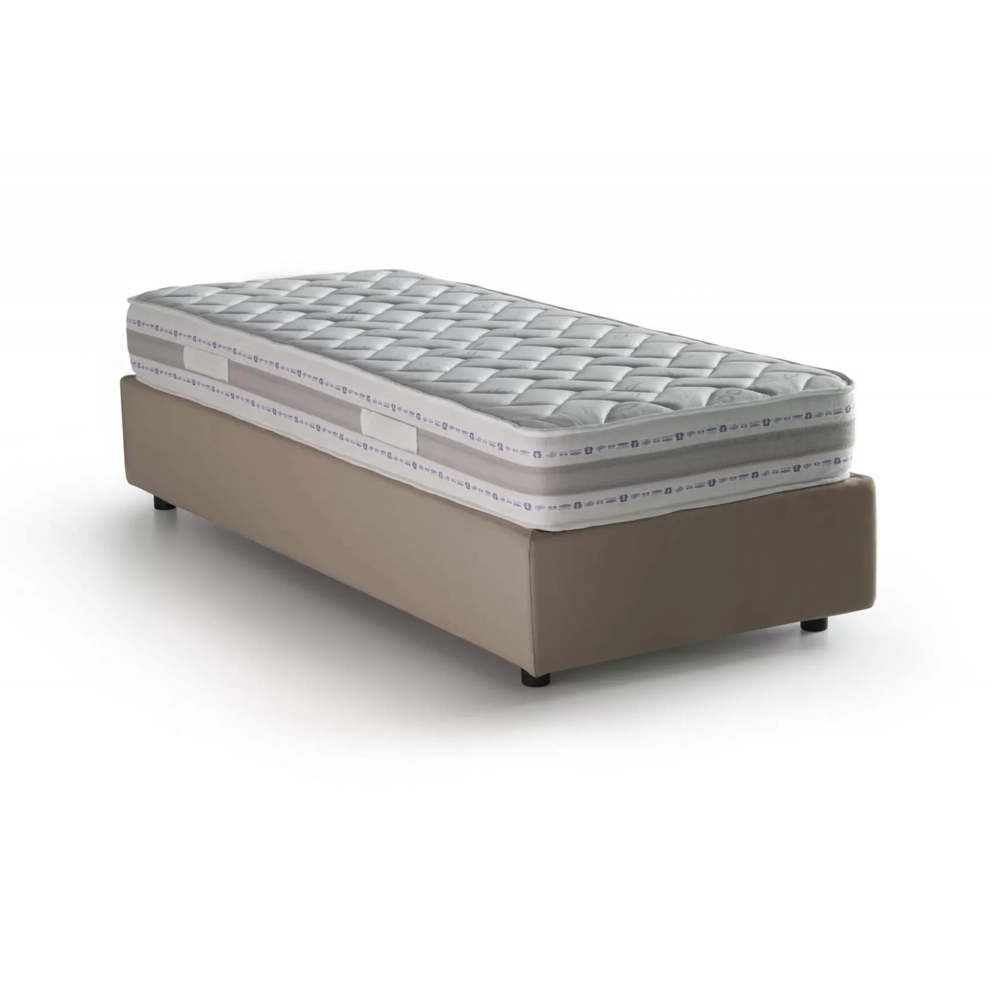 Dmora Letti Singoli<Letto singolo Abbi, con materasso Cm 80x190 incluso,