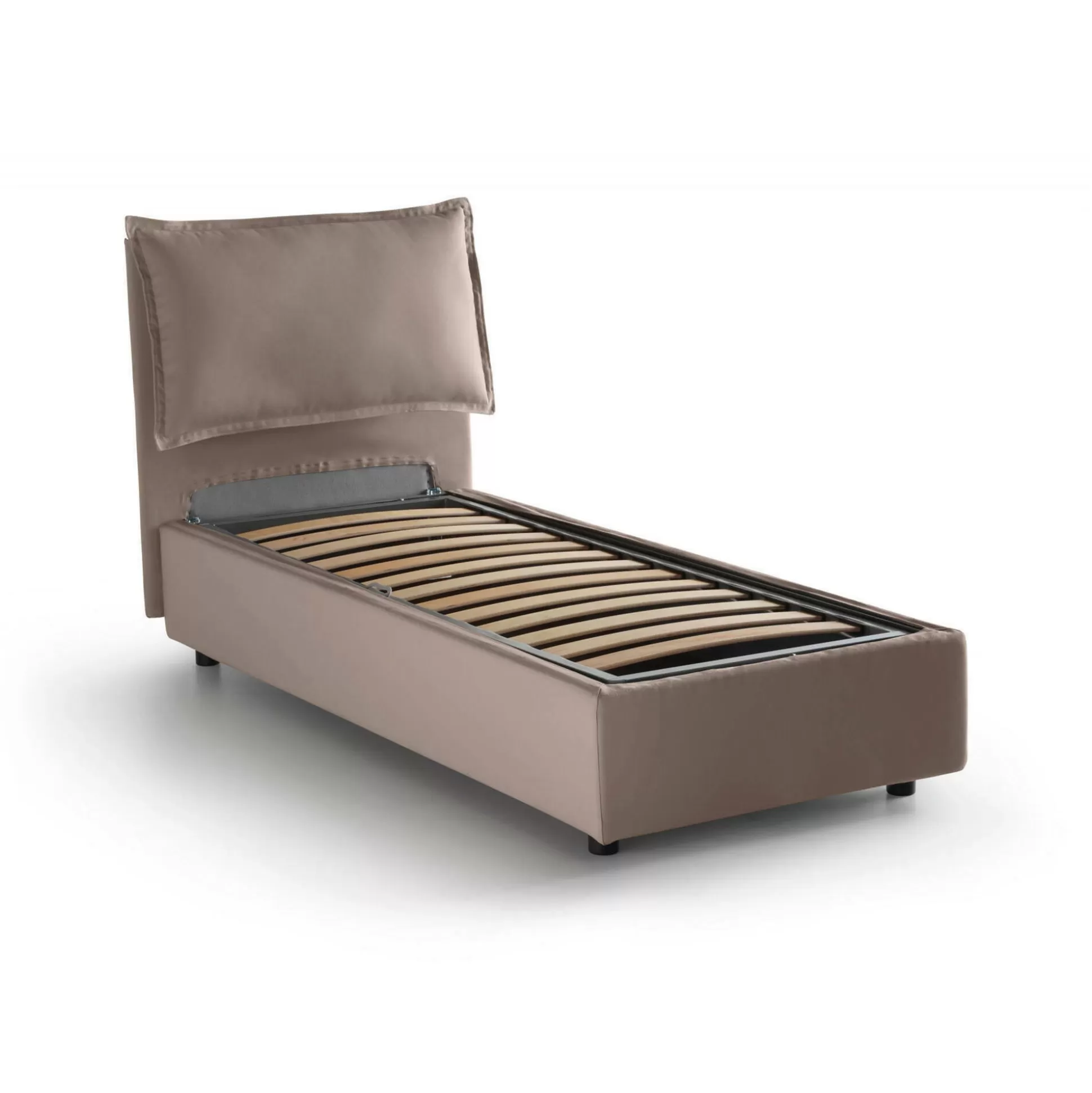 Dmora Letti Singoli<Letto singolo Abroghat, adatto per materasso Cm 90x200,