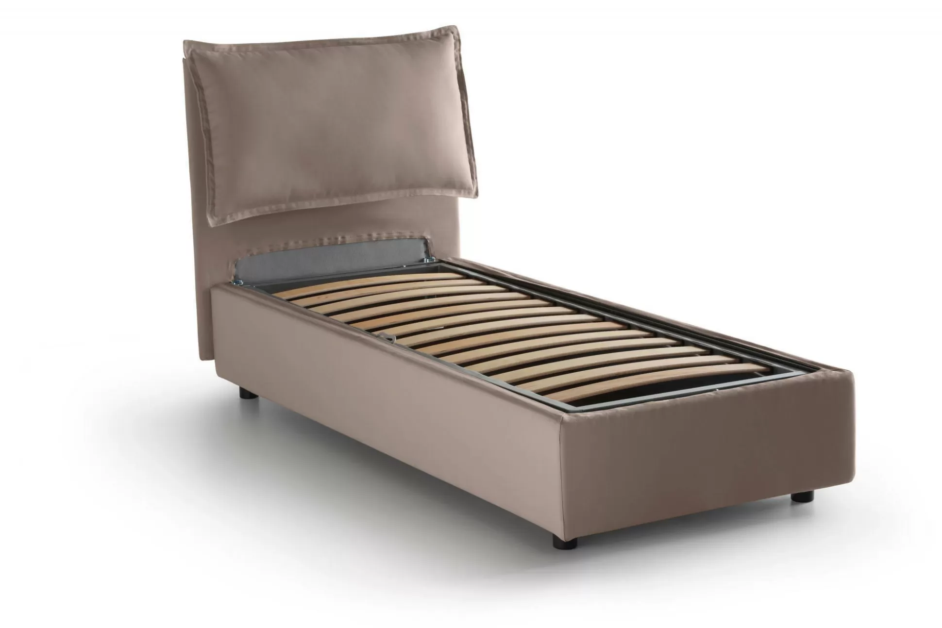 Dmora Letti Singoli<Letto singolo Abroghat, adatto per materasso Cm 90x200,