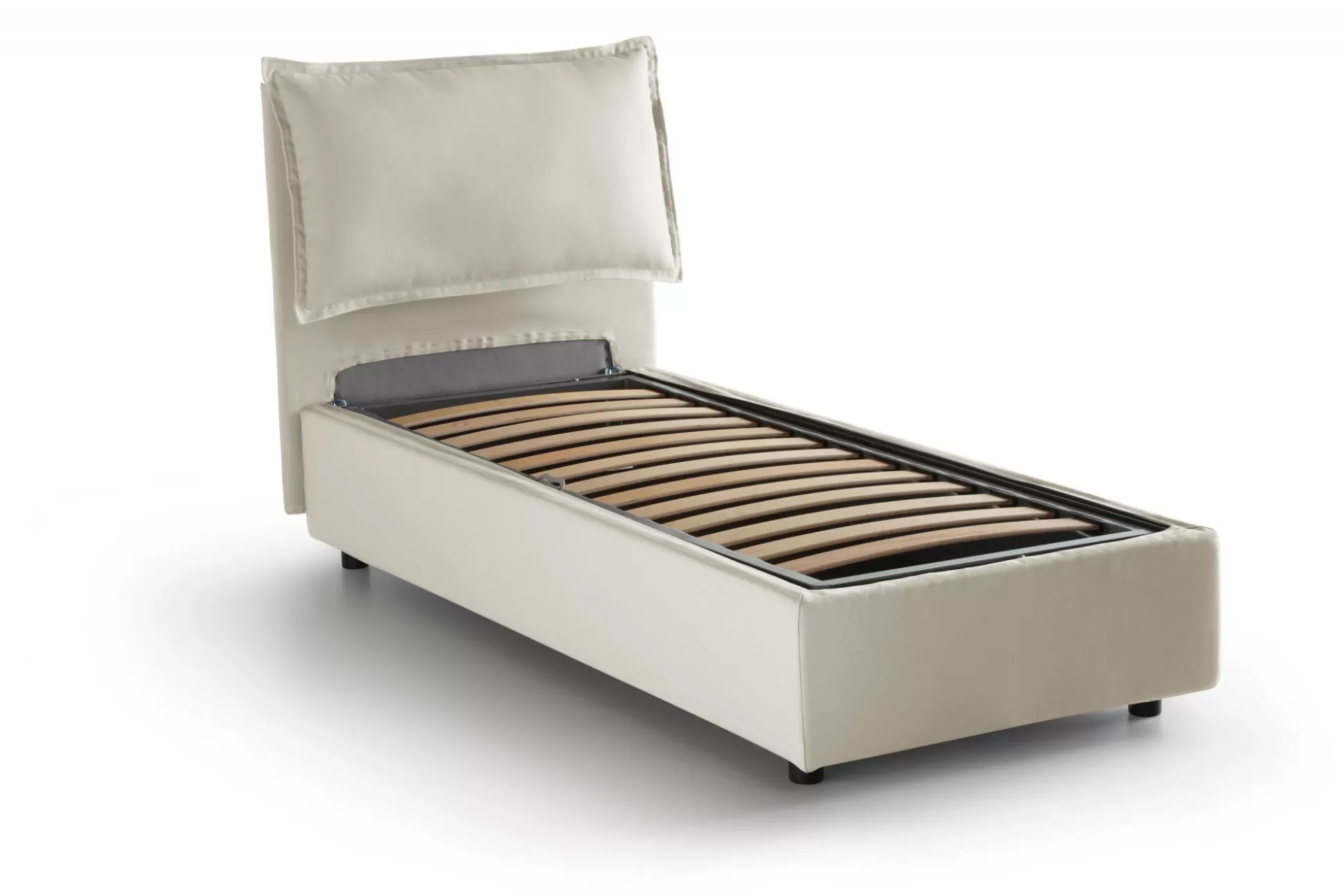 Dmora Letti Singoli<Letto singolo Aigor, adatto per materasso Cm 90x190,