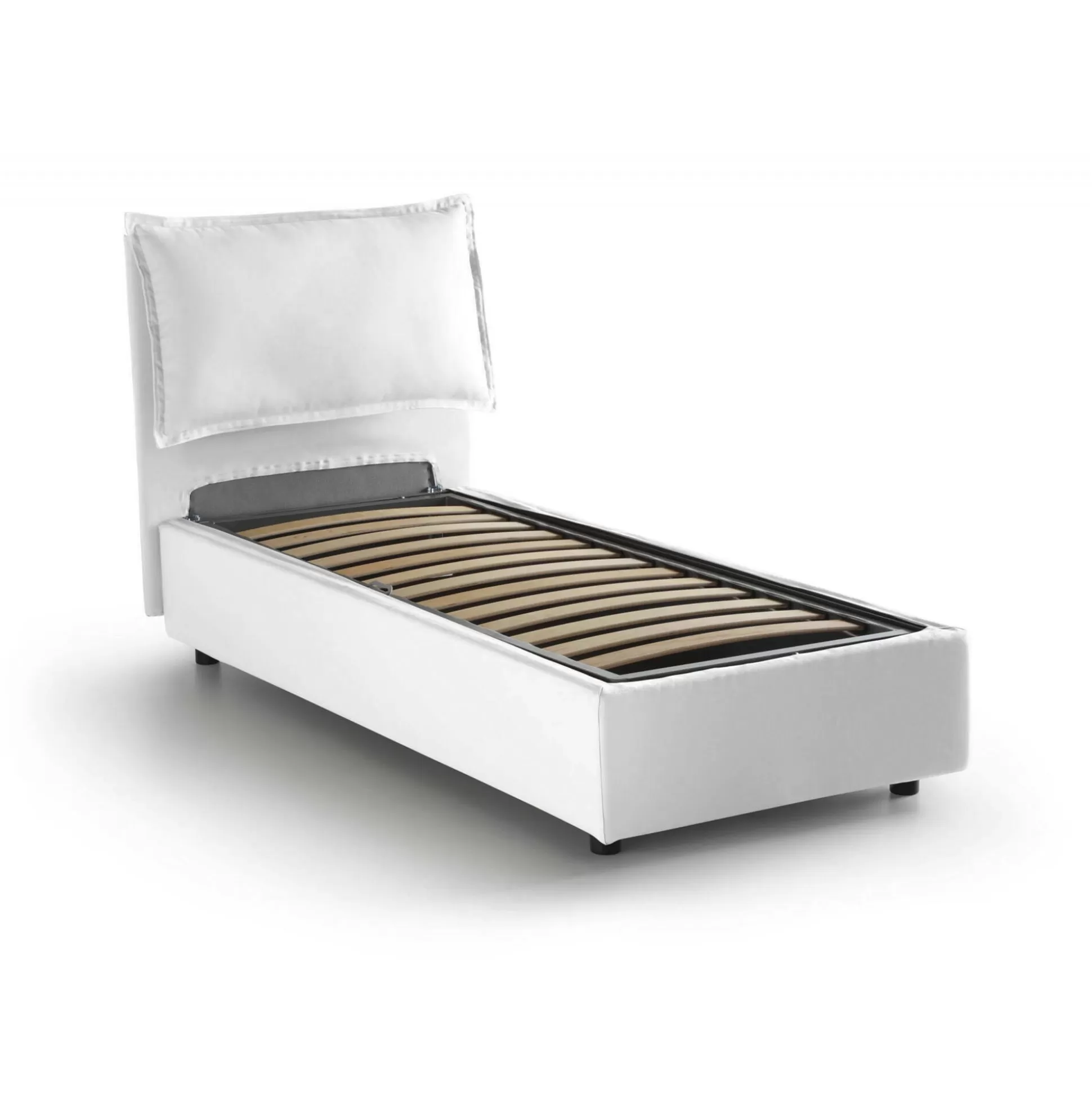 Dmora Letti Singoli<Letto singolo Aigor, adatto per materasso Cm 90x190,