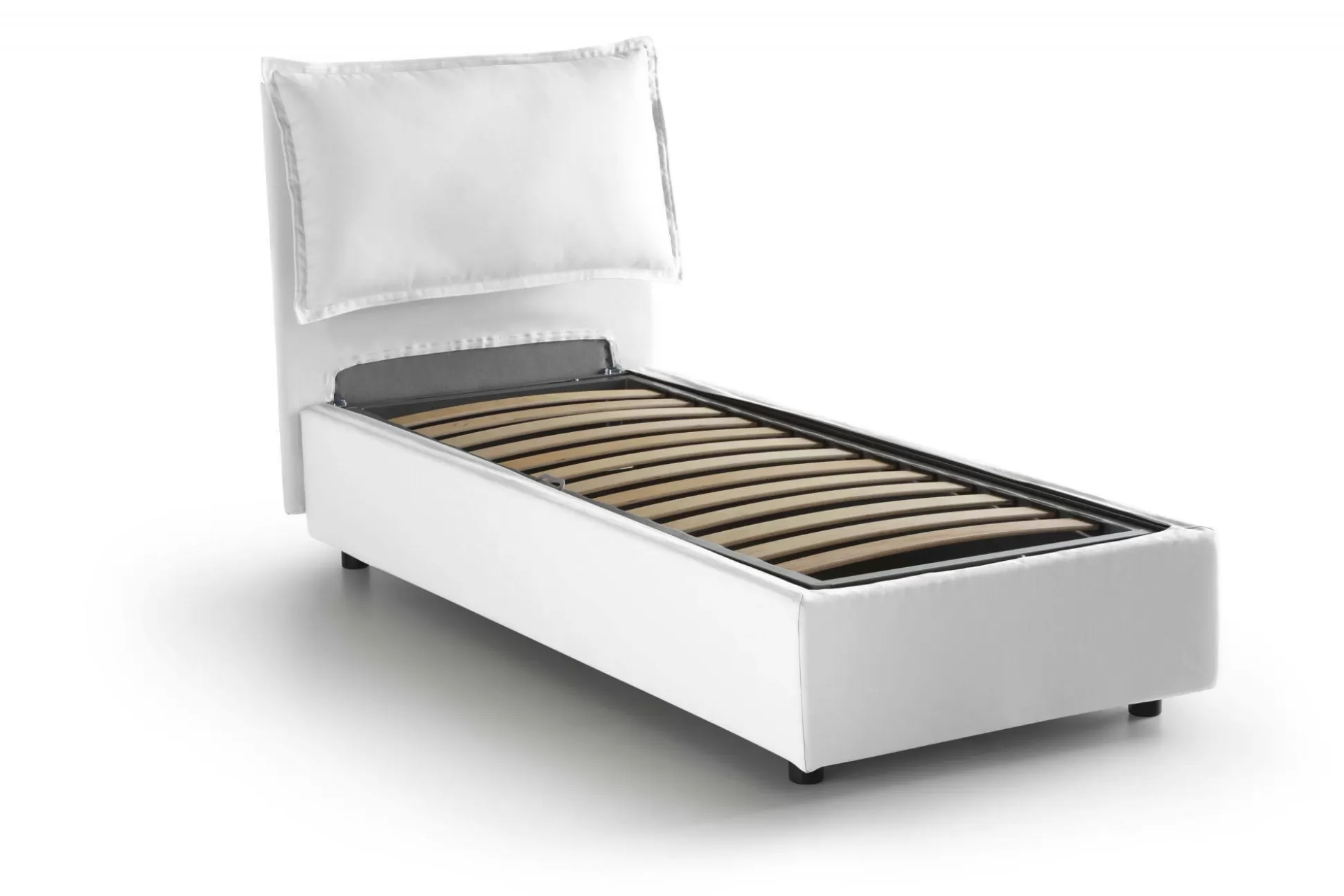 Dmora Letti Singoli<Letto singolo Aigor, adatto per materasso Cm 90x190,