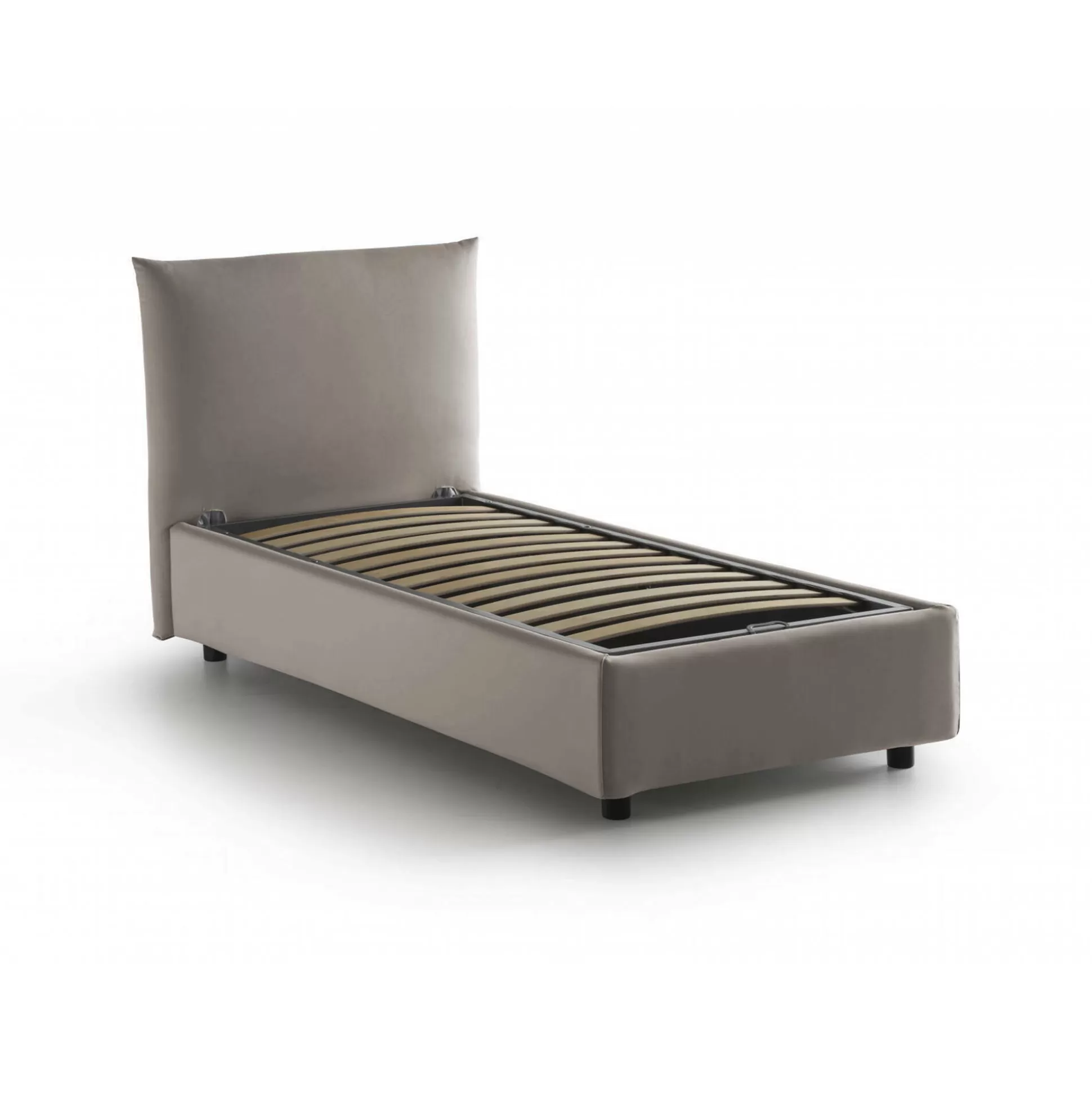 Dmora Letti Singoli<Letto singolo Alisech, adatto per materasso Cm 80x190,