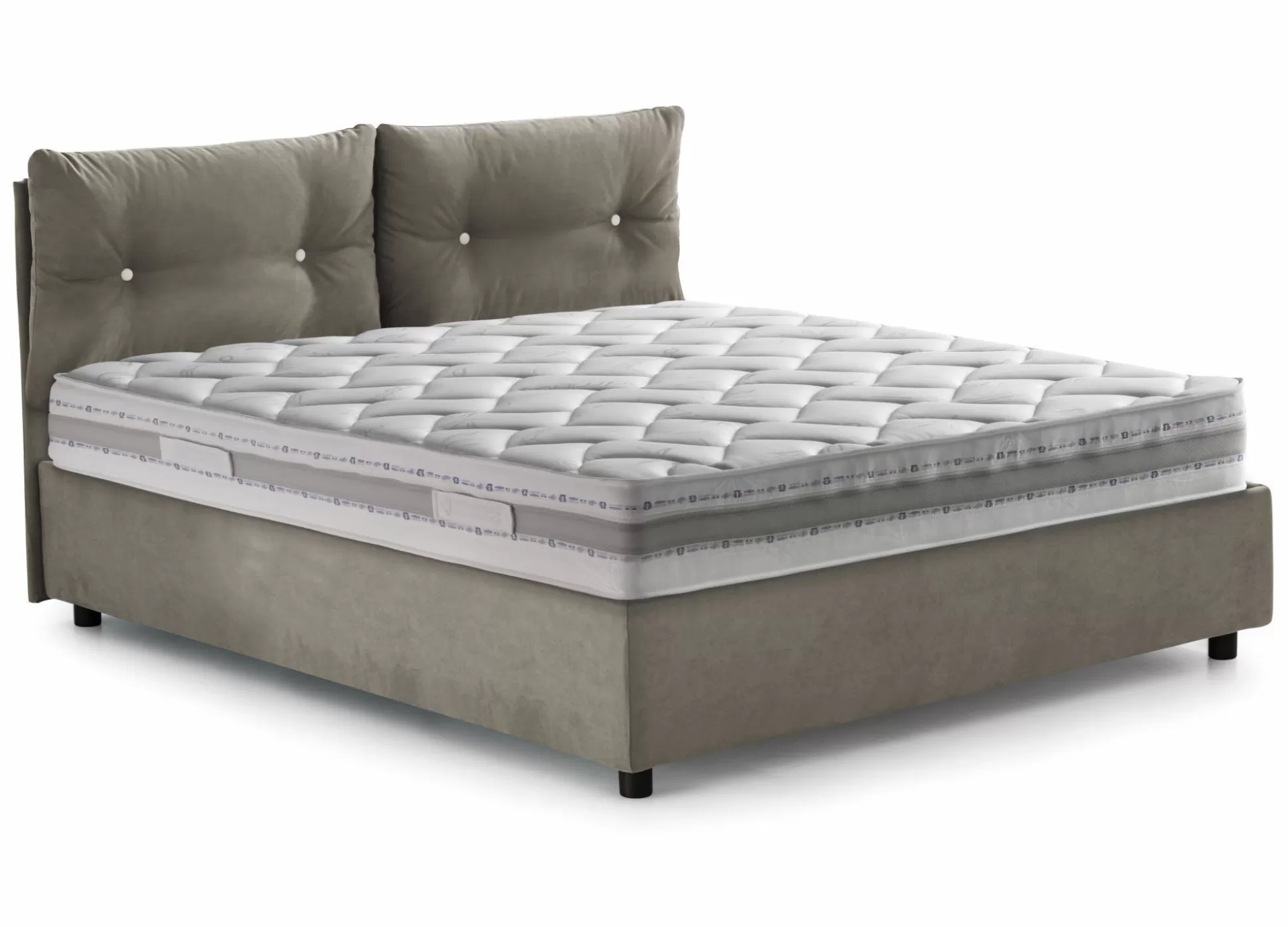 Dmora Letti Singoli<Letto singolo Amaro, adatto per materasso Cm 80x190,