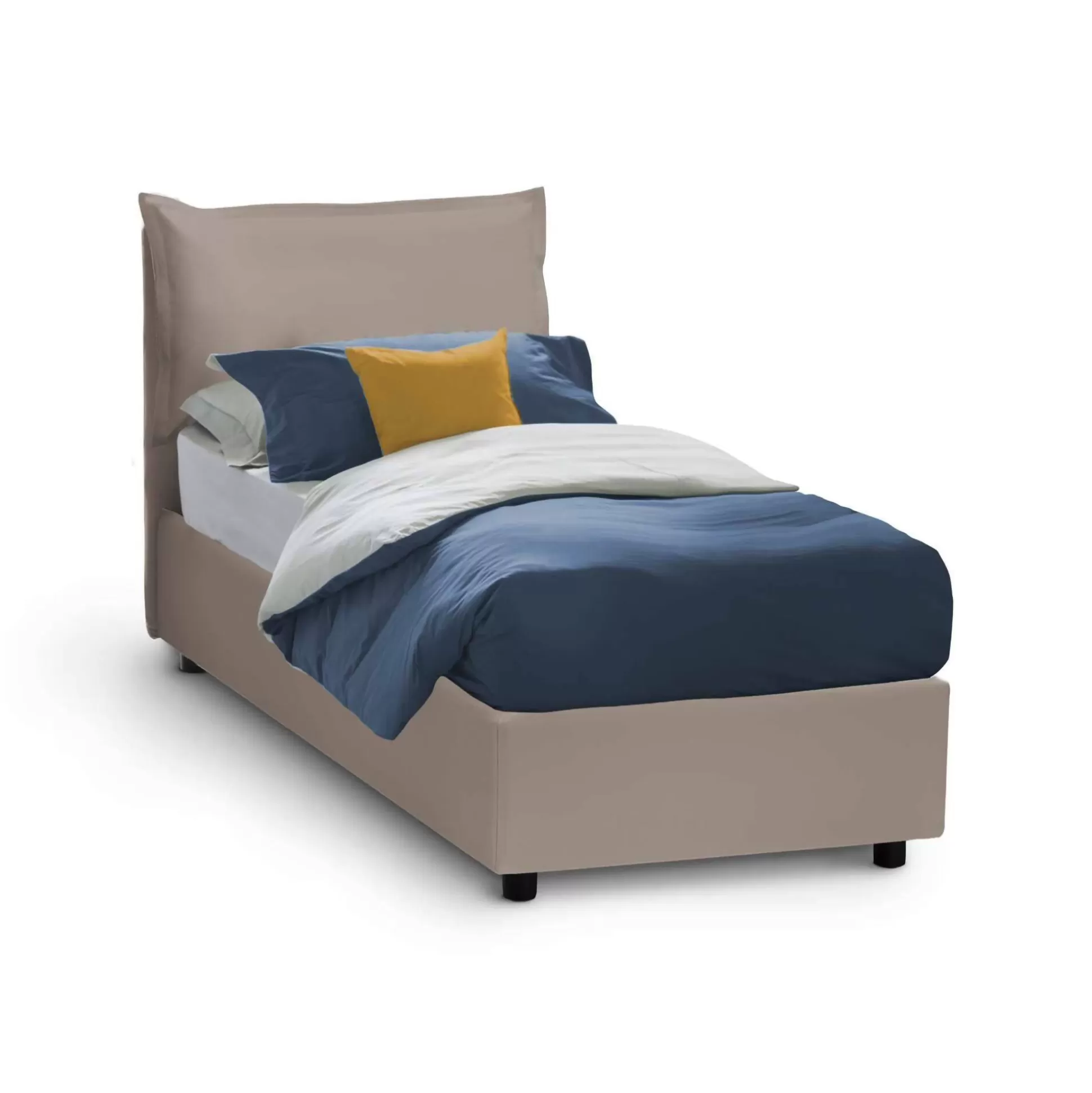 Dmora Letti Singoli<Letto singolo Anitza, adatto per materasso Cm 90x200,
