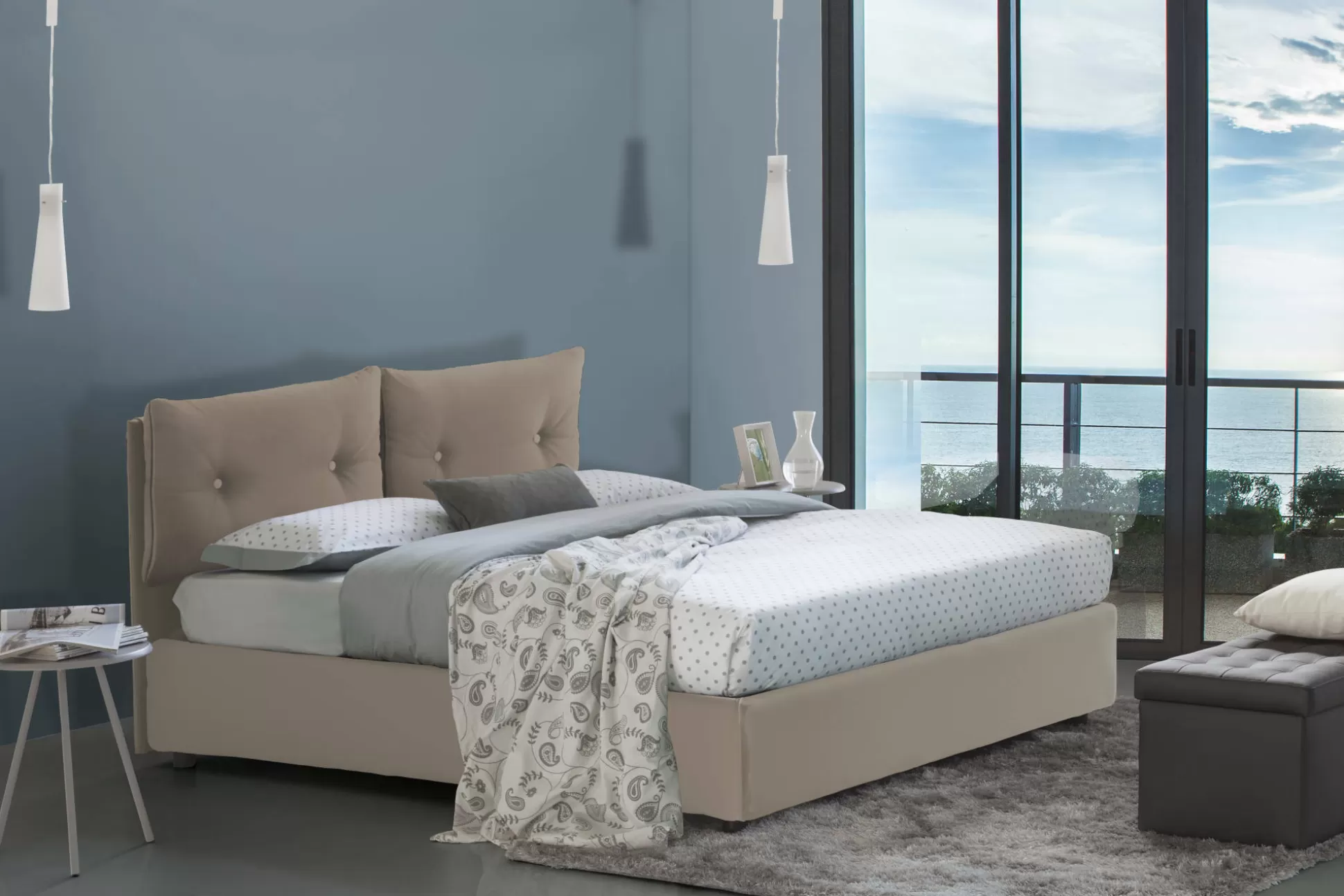 Dmora Letti Singoli<Letto singolo Anzi, adatto per materasso Cm 80x190,