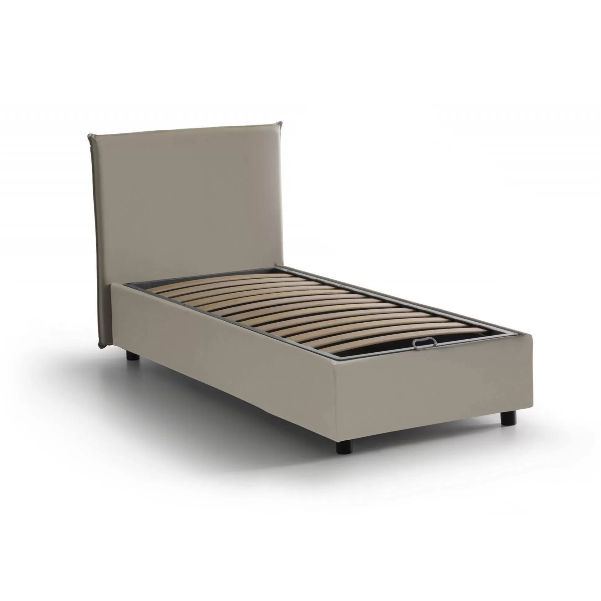 Dmora Letti Singoli<Letto singolo Atelmo, adatto per materasso Cm 80x200,