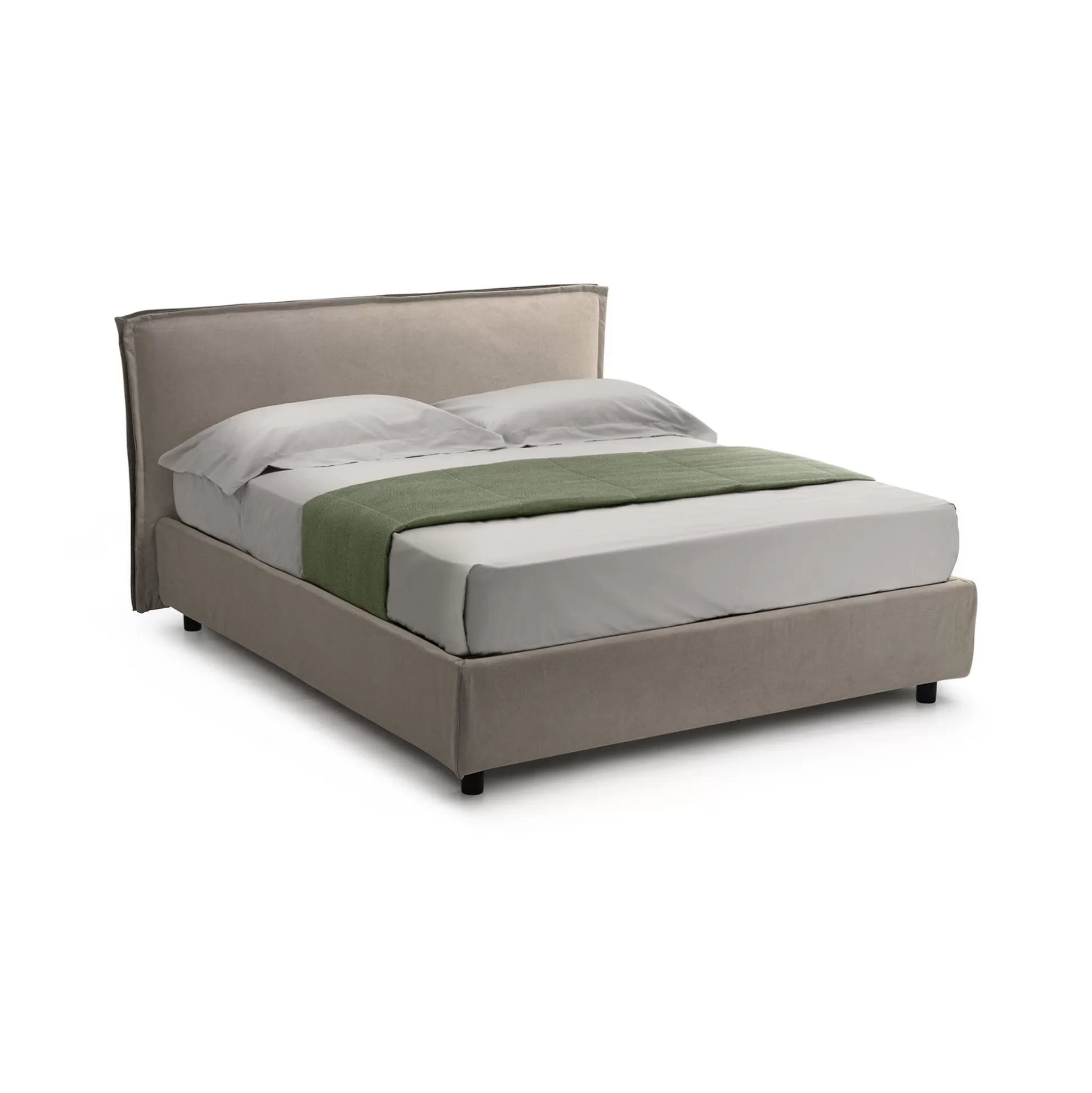 Dmora Letti Singoli<Letto singolo Brusson, Adatto a materasso Cm 80x190,
