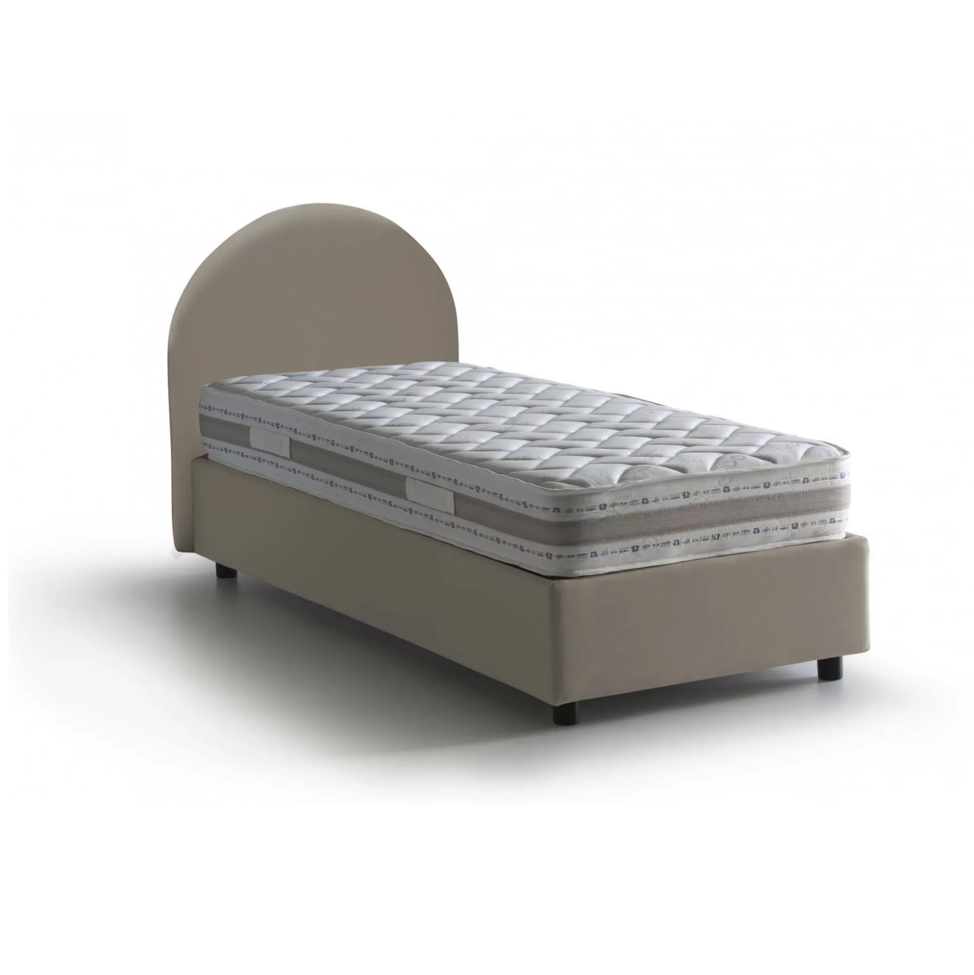 Dmora Letti Singoli<Letto singolo Cirilla, con materasso Cm 80x190 incluso,
