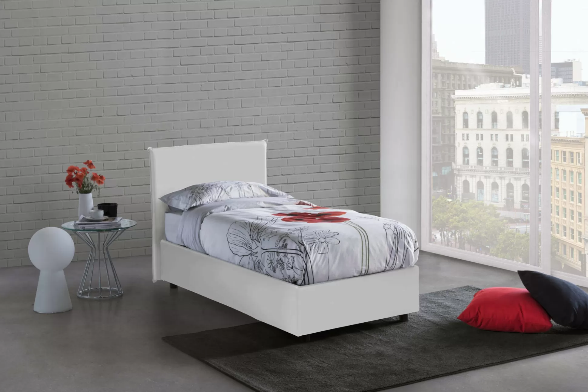 Dmora Letti Singoli<Letto singolo Domnitor, con materasso Cm 80x200 incluso,